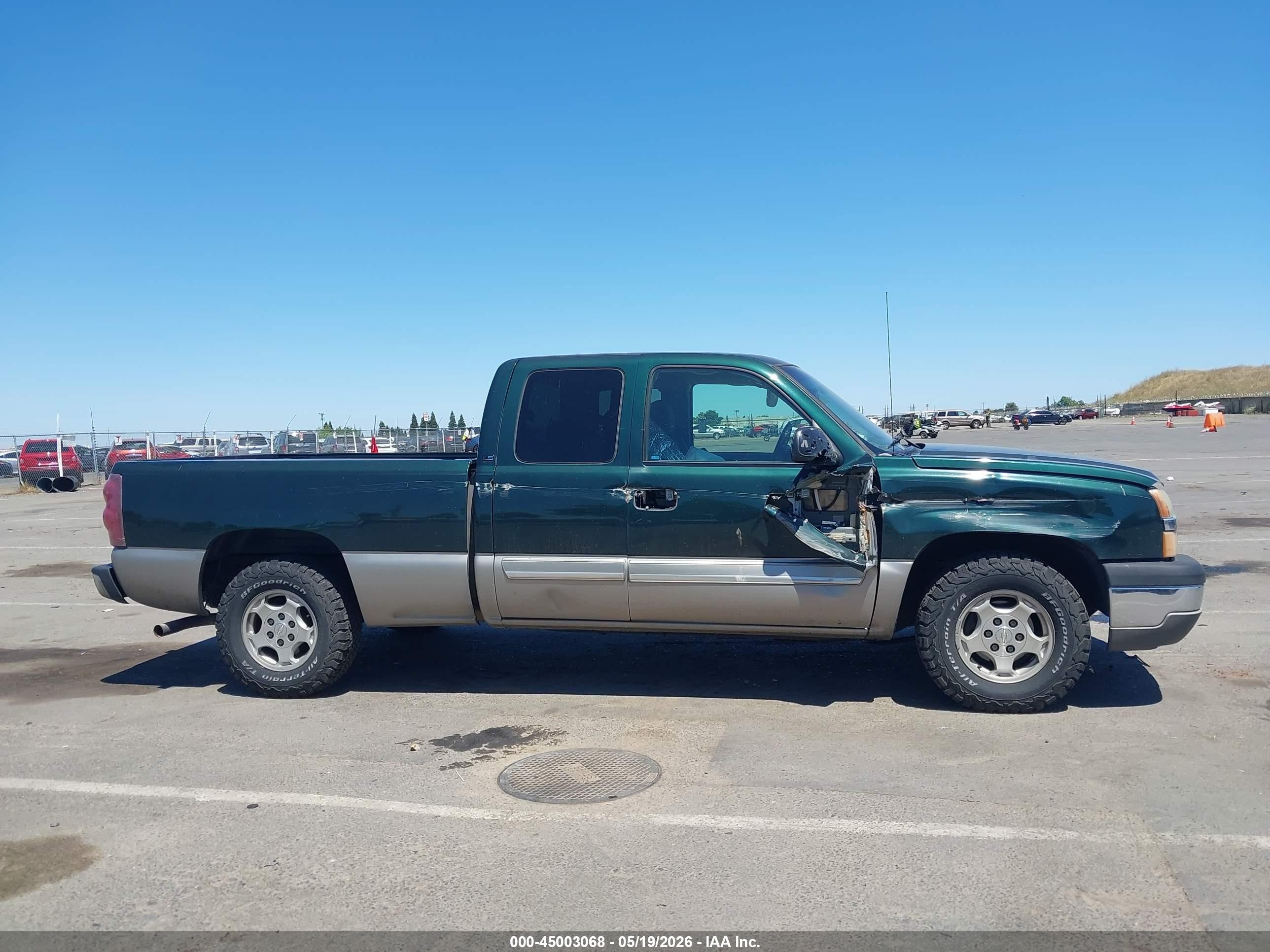 2003 Chevrolet Silverado 1500 Ls Green vin: 2GCEC19TX31115200