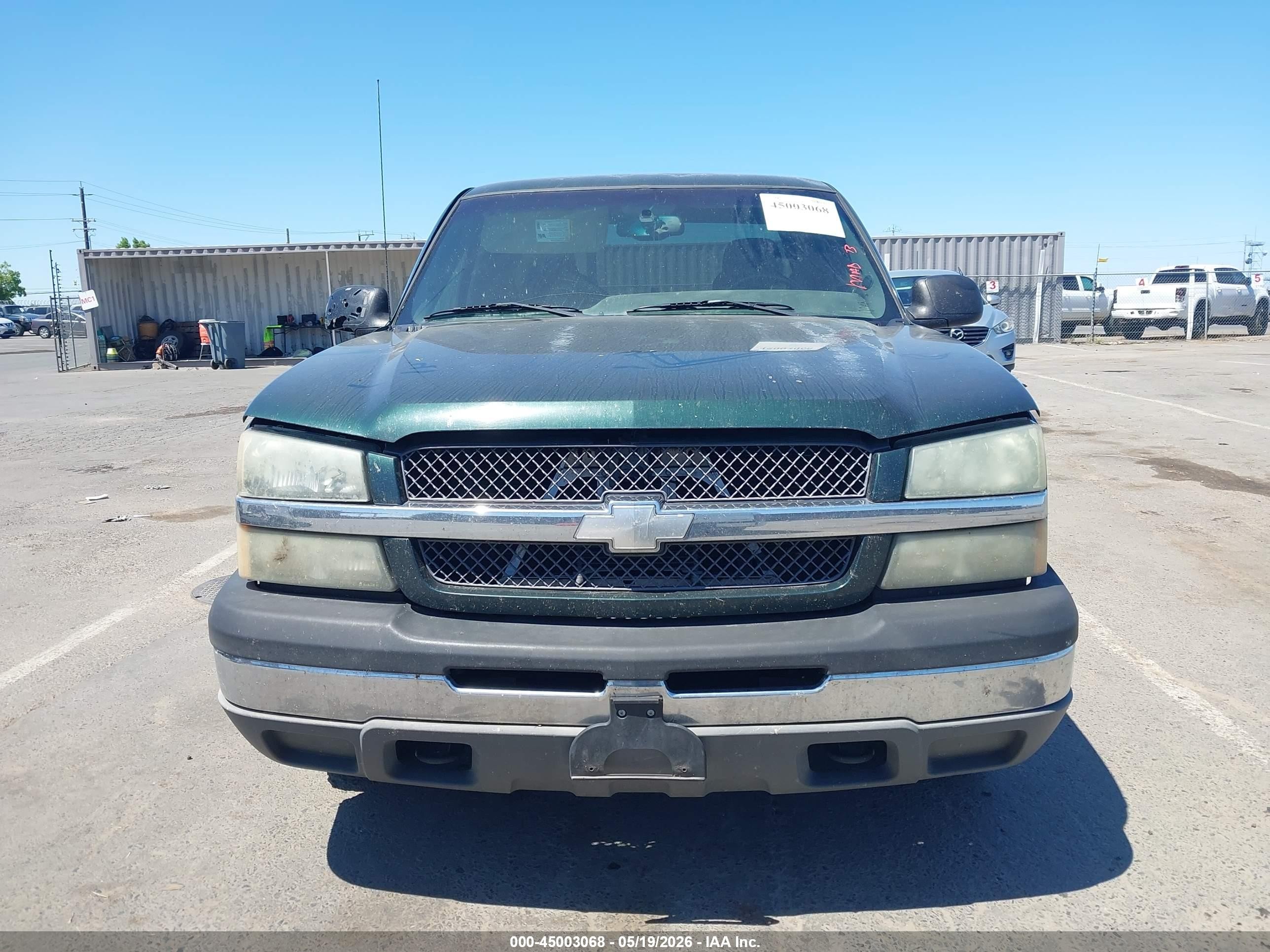 2003 Chevrolet Silverado 1500 Ls Green vin: 2GCEC19TX31115200