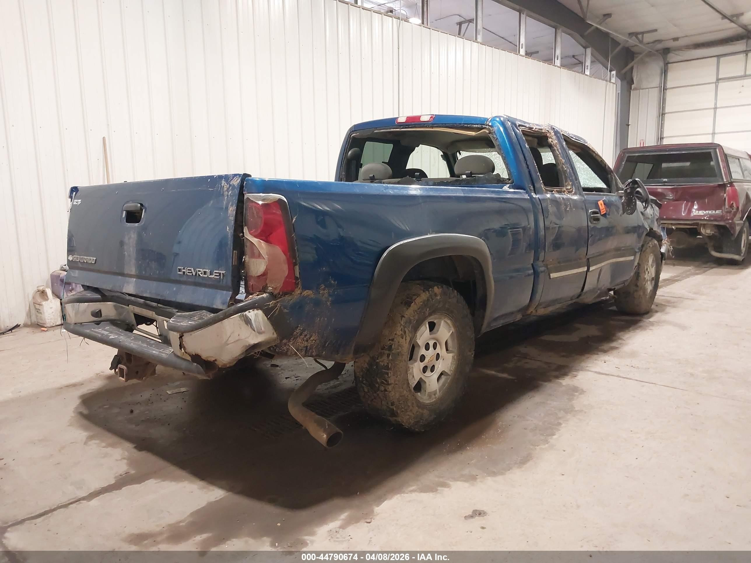 2004 Chevrolet Silverado 1500 Ls Blue vin: 2GCEC19TX41318363