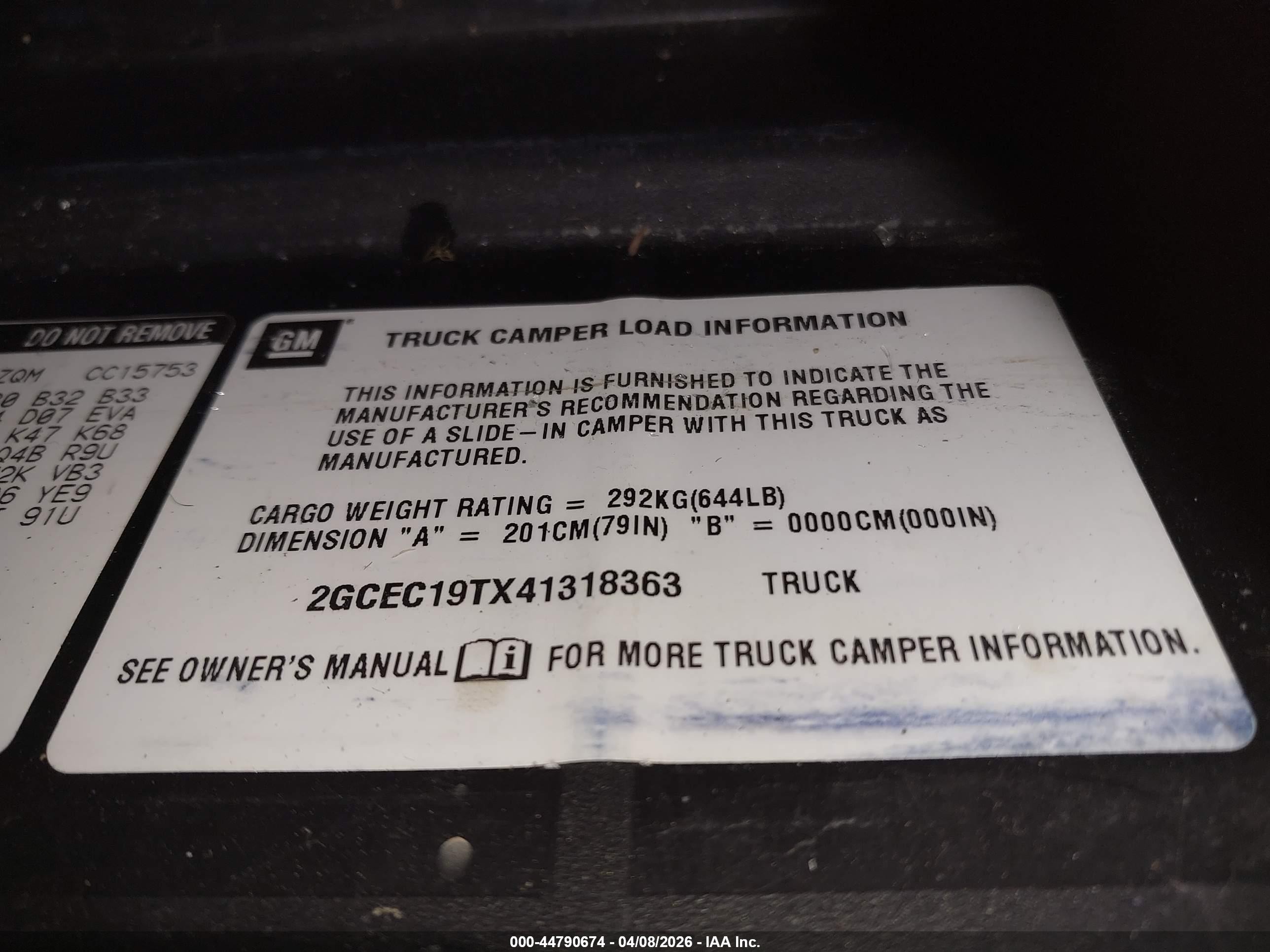 2004 Chevrolet Silverado 1500 Ls Blue vin: 2GCEC19TX41318363