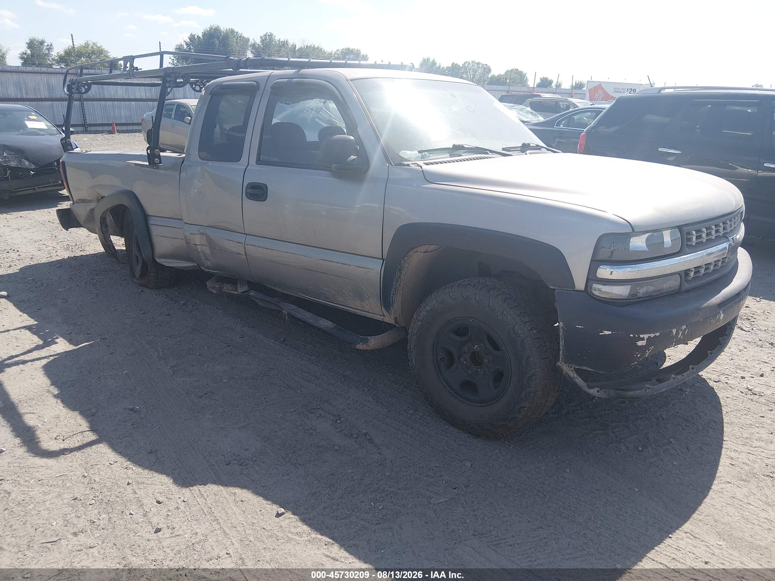 2001 Chevrolet Silverado 1500   Gray vin: 2GCEC19V011257604