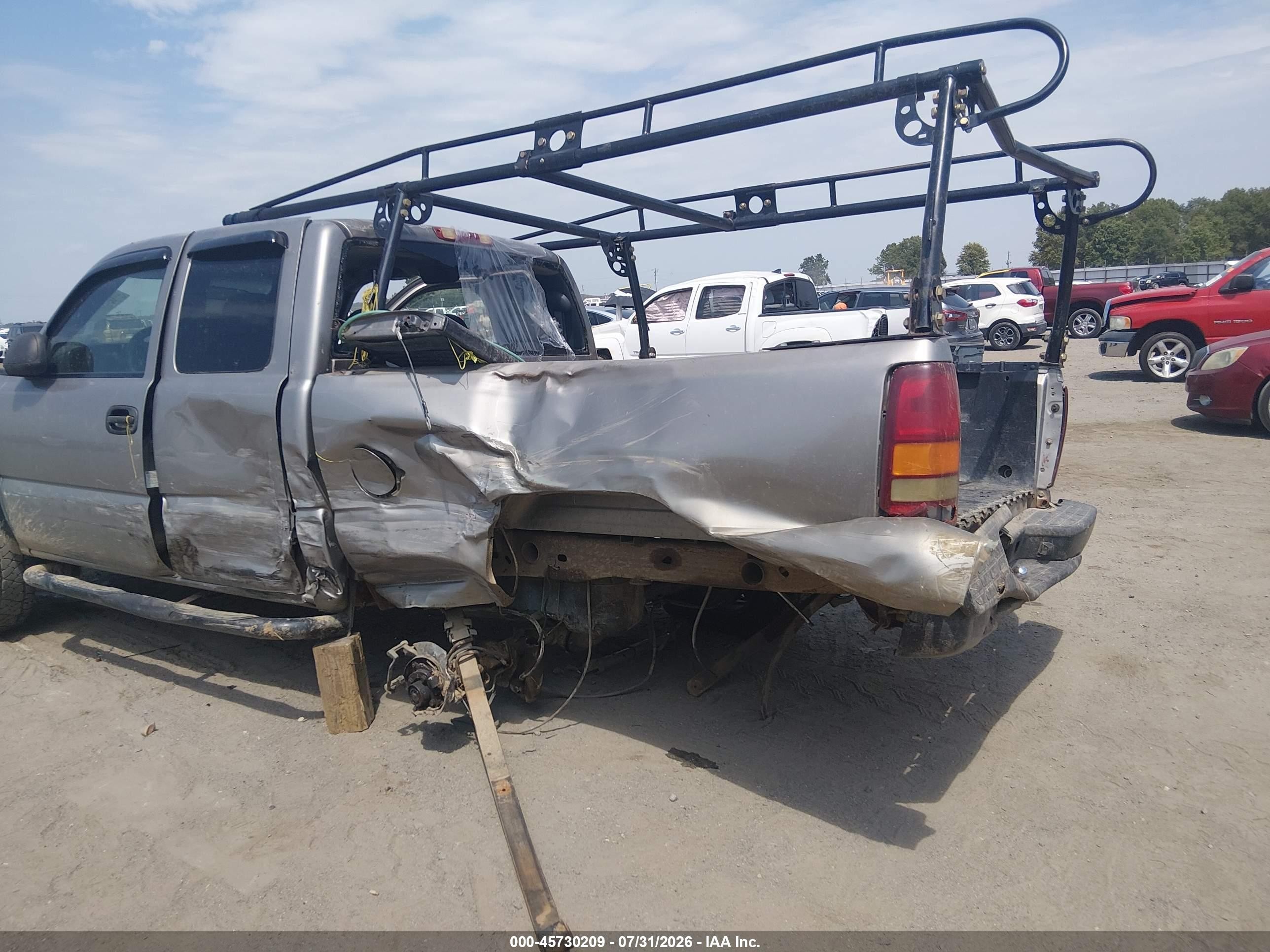 2001 Chevrolet Silverado 1500   Gray vin: 2GCEC19V011257604