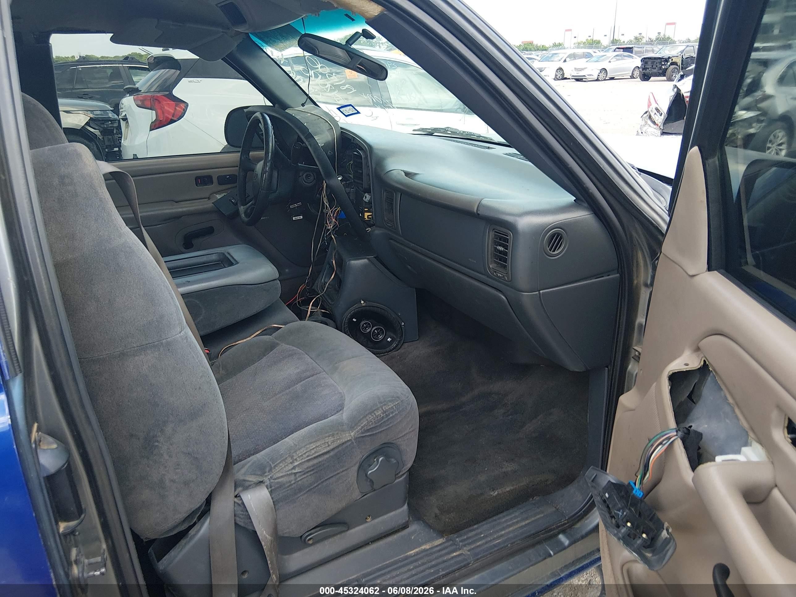 2001 Chevrolet Silverado 1500 Ls Blue vin: 2GCEC19V011334519