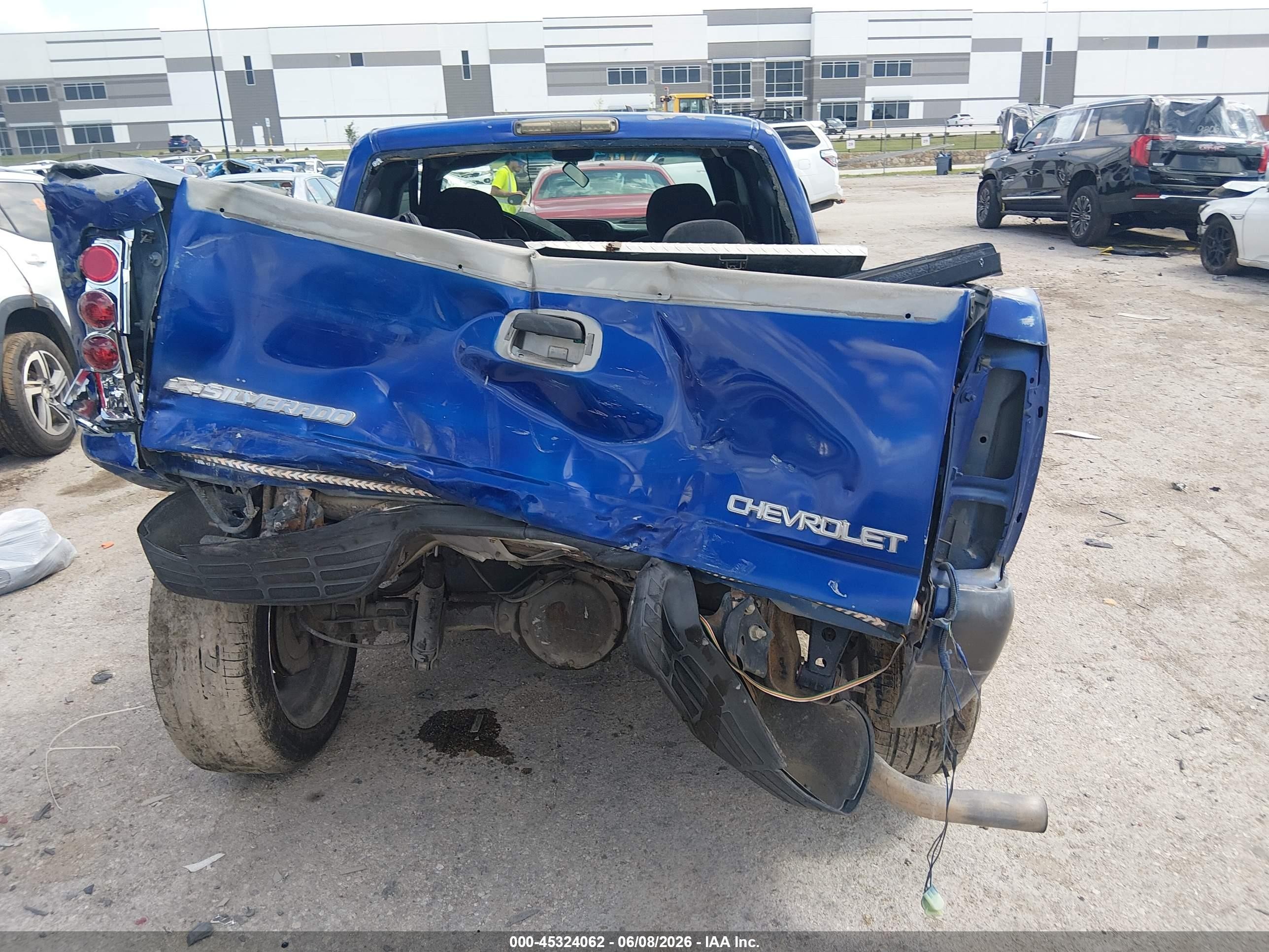 2001 Chevrolet Silverado 1500 Ls Blue vin: 2GCEC19V011334519