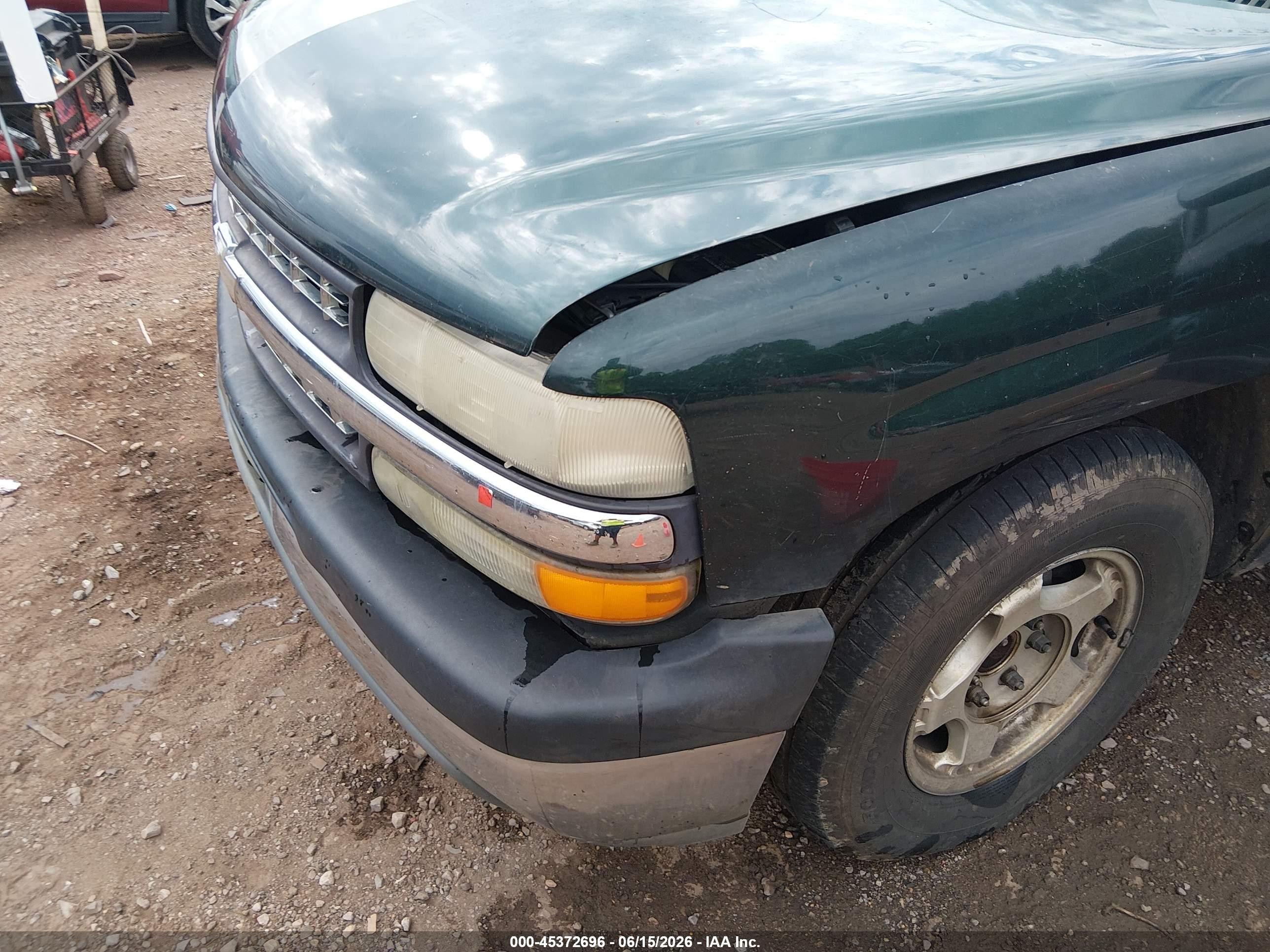 2001 Chevrolet Silverado 1500 Ls Green vin: 2GCEC19V011354589