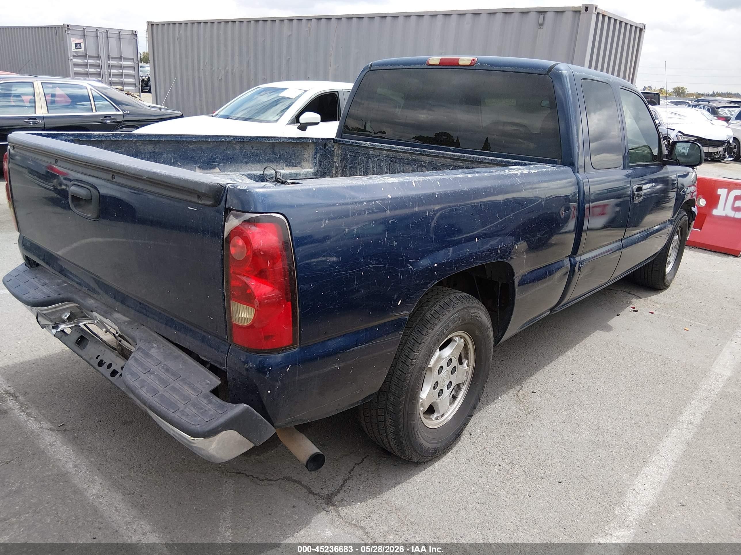 2002 Chevrolet Silverado 1500 Ls Blue vin: 2GCEC19V021253831