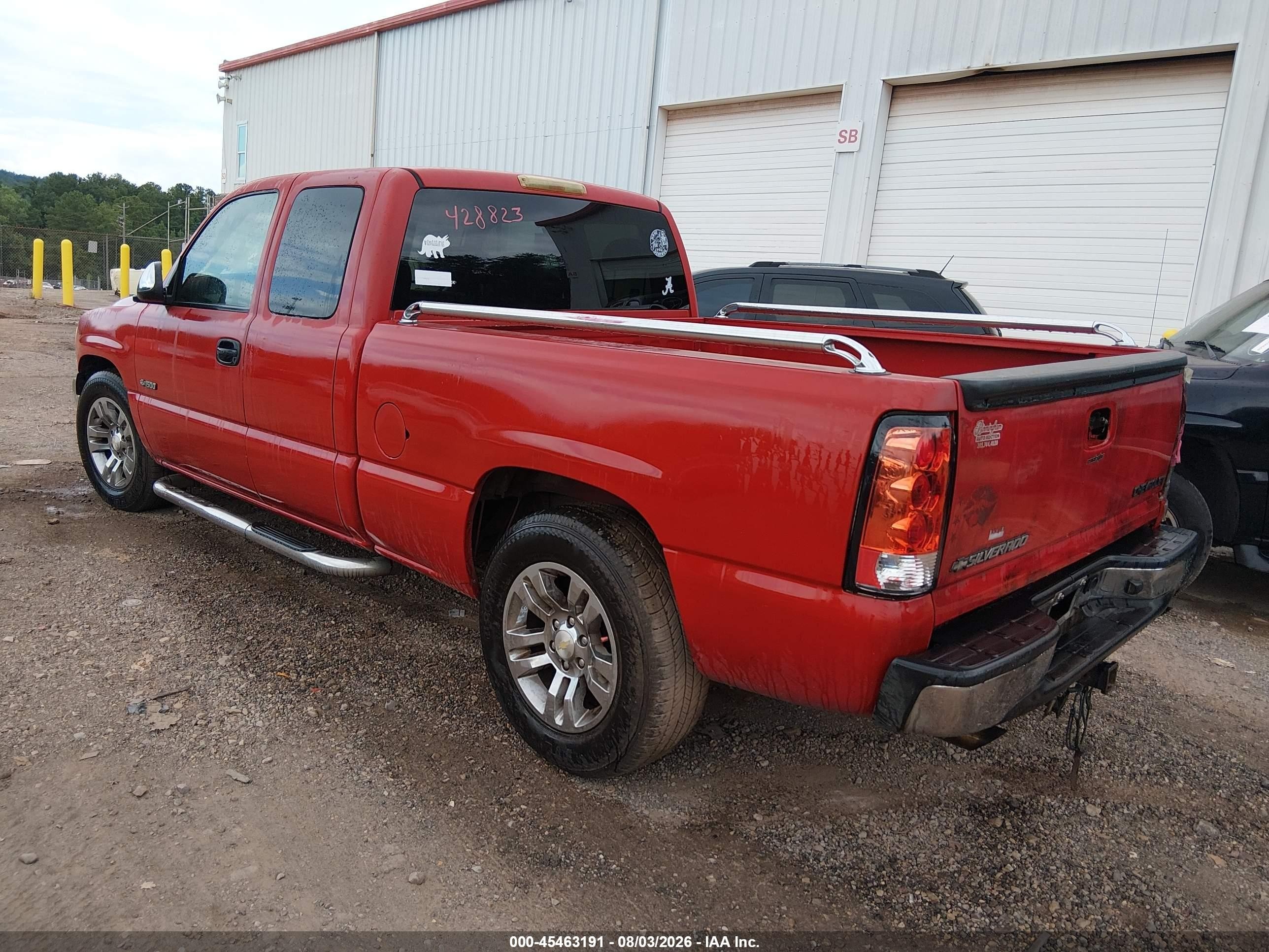 2002 Chevrolet Silverado 1500 Ls Red vin: 2GCEC19V021428823