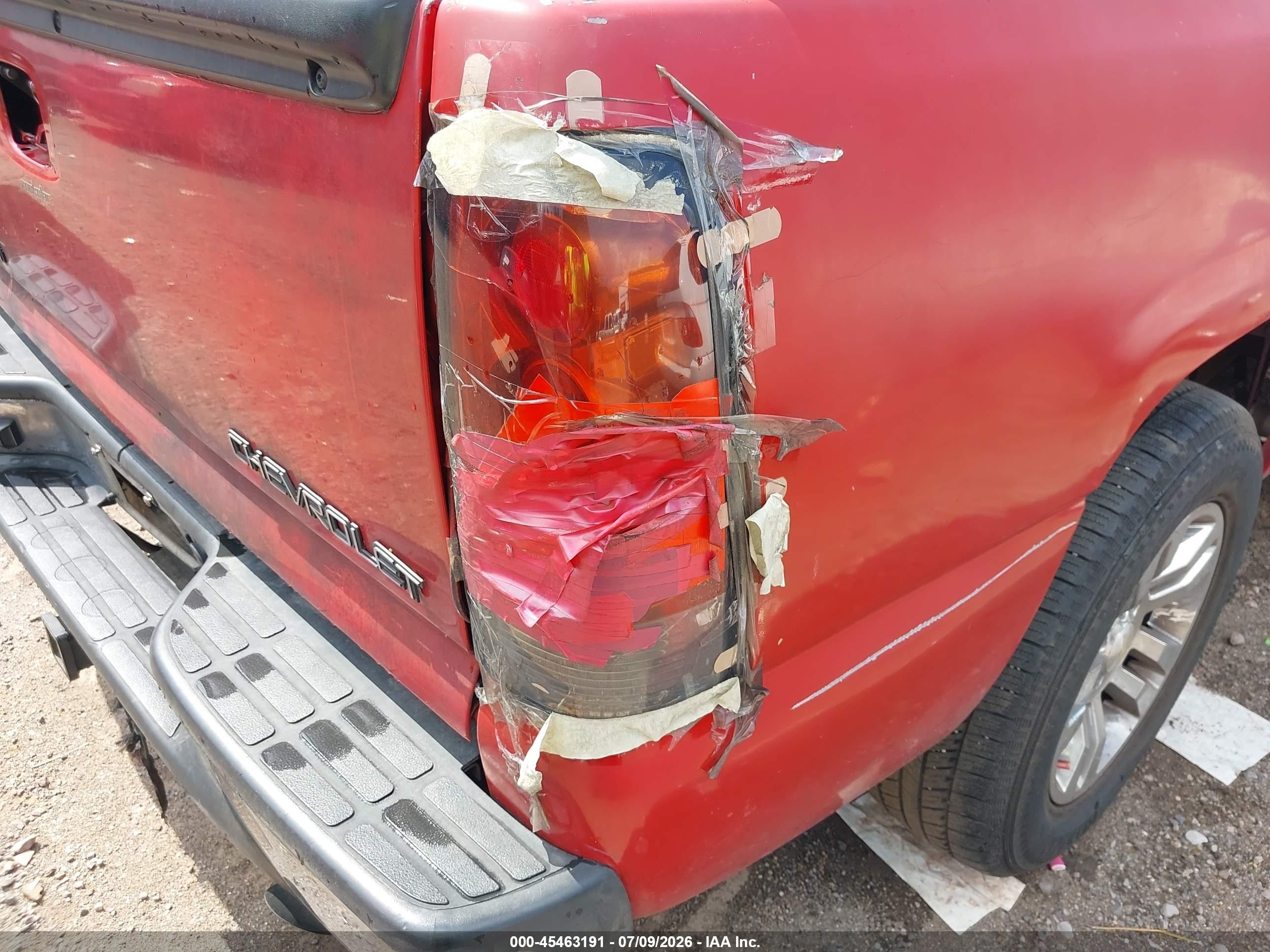 2002 Chevrolet Silverado 1500 Ls Red vin: 2GCEC19V021428823