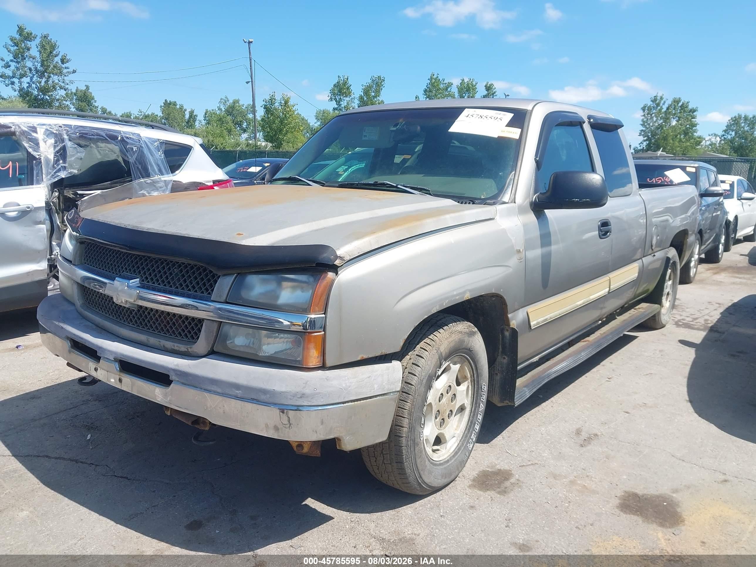 2003 Chevrolet Silverado 1500 Ls White vin: 2GCEC19V031202556