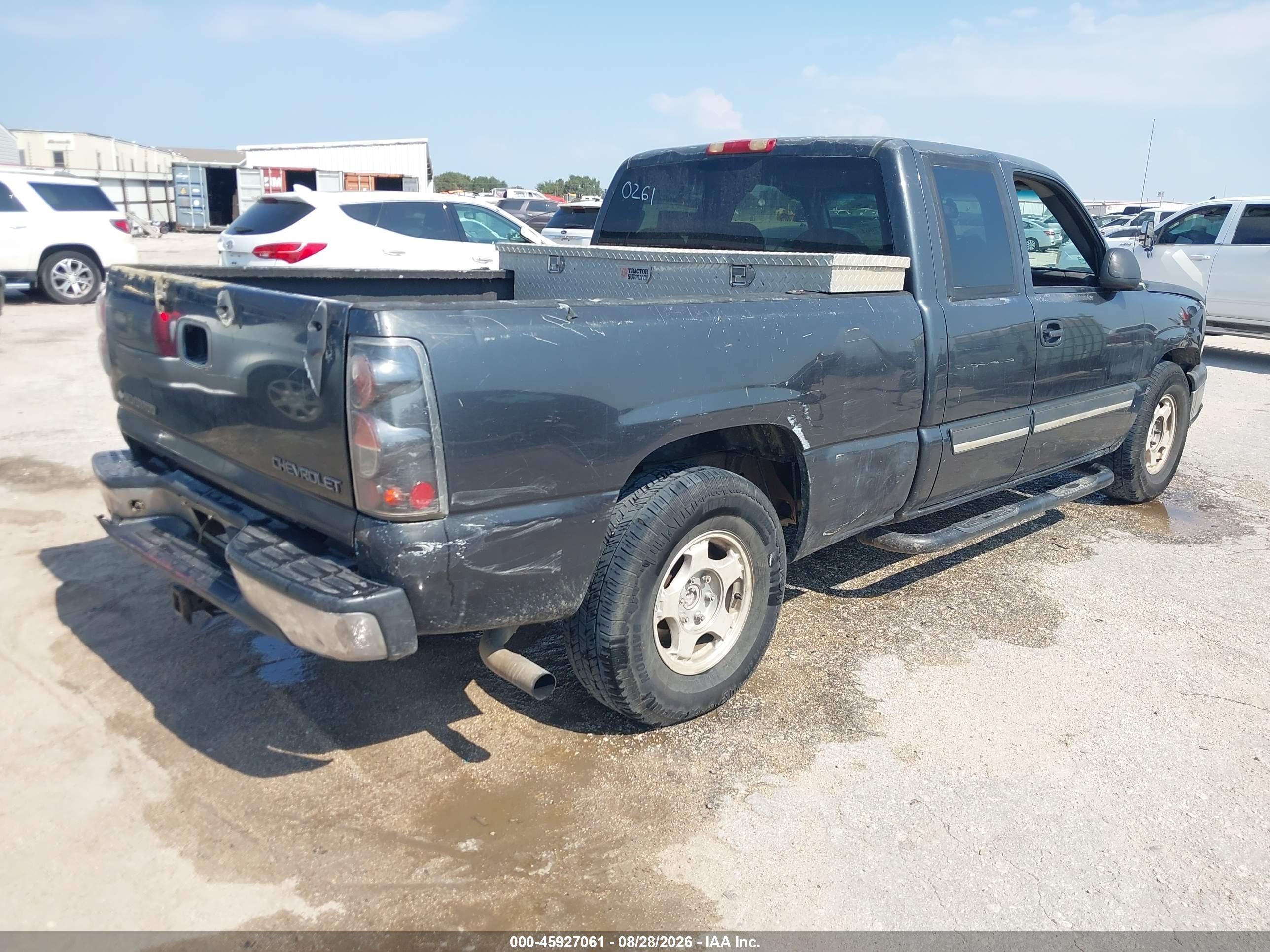 2003 Chevrolet Silverado 1500 Ls Gray vin: 2GCEC19V031300261