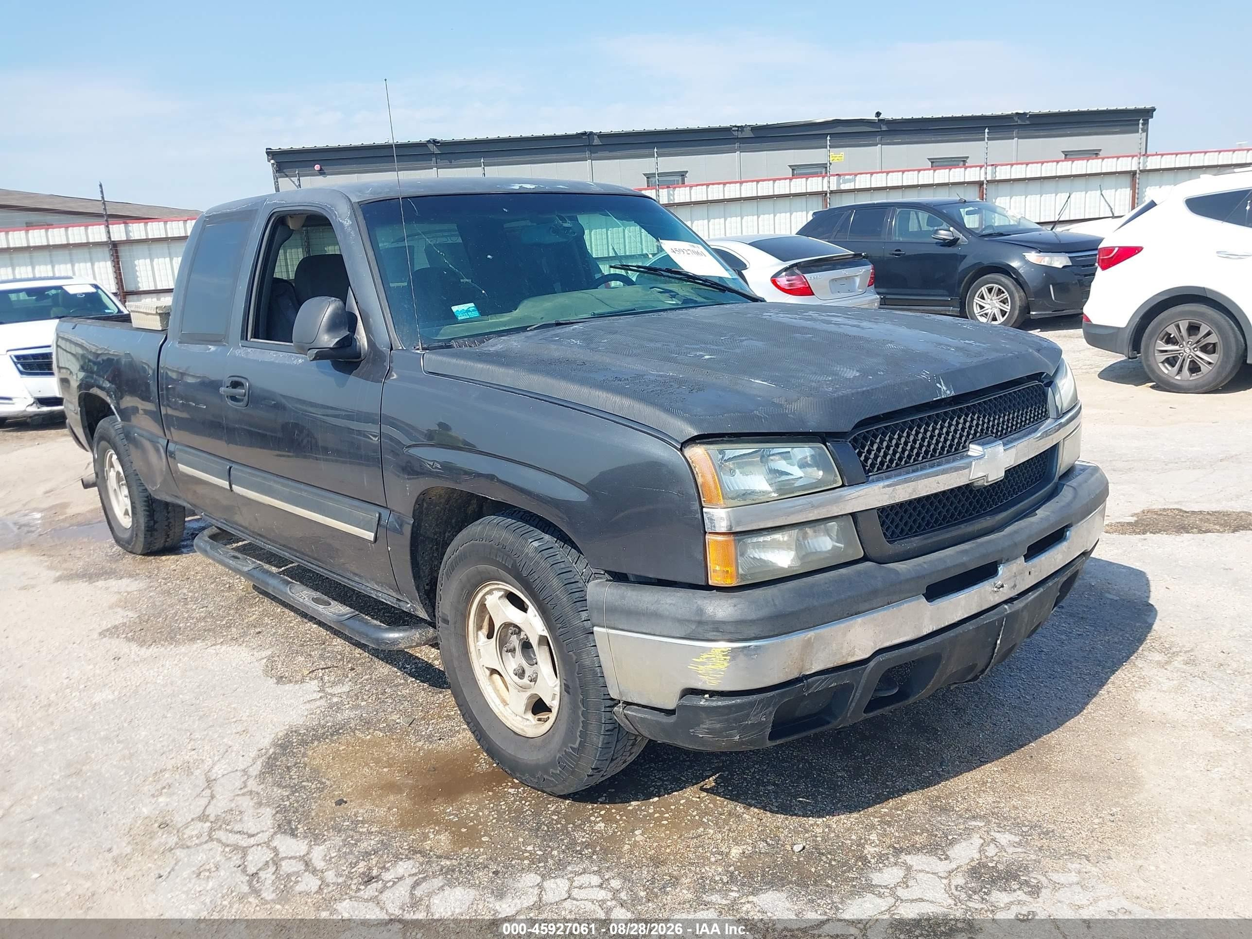 2003 Chevrolet Silverado 1500 Ls Gray vin: 2GCEC19V031300261
