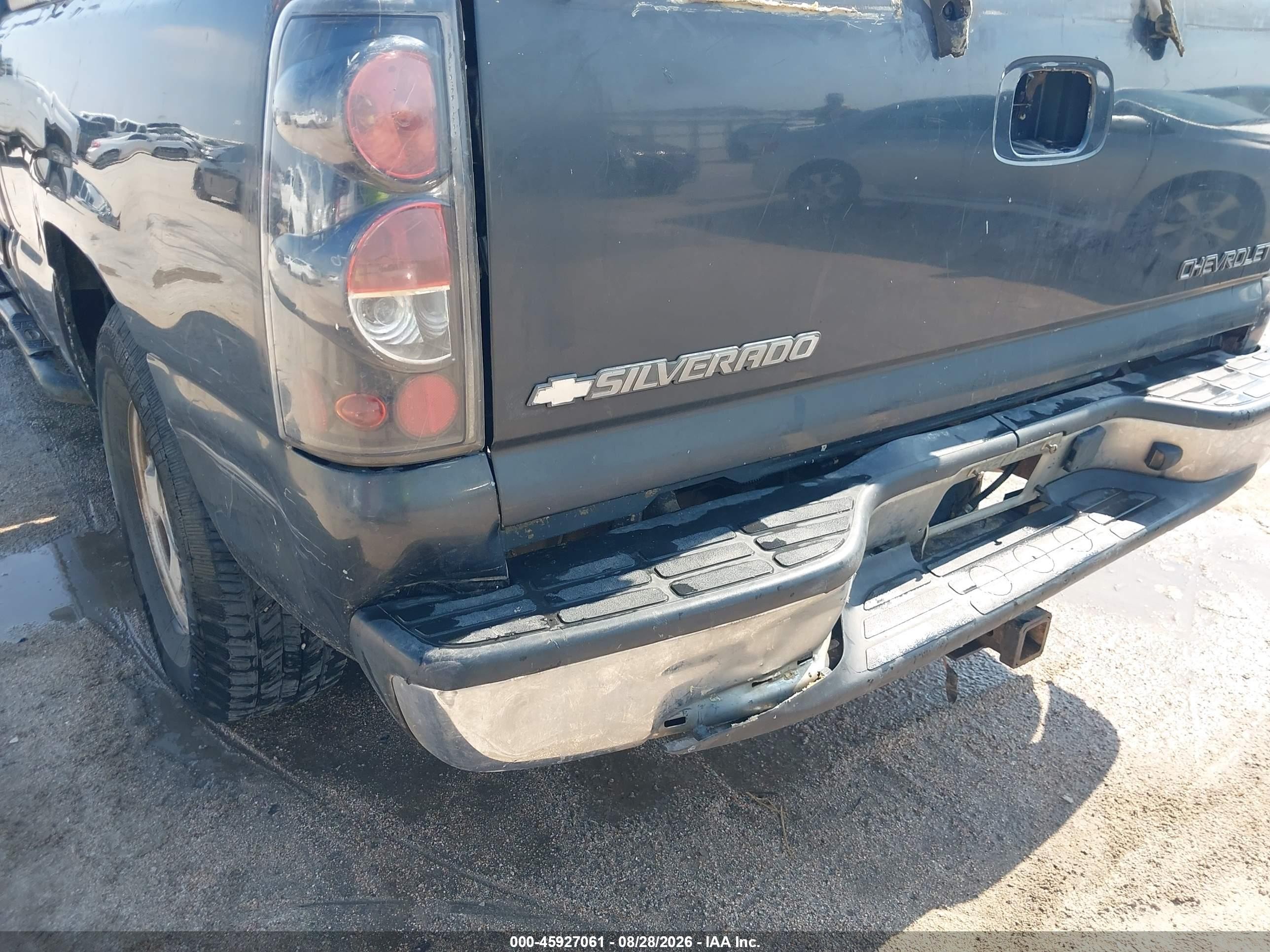 2003 Chevrolet Silverado 1500 Ls Gray vin: 2GCEC19V031300261