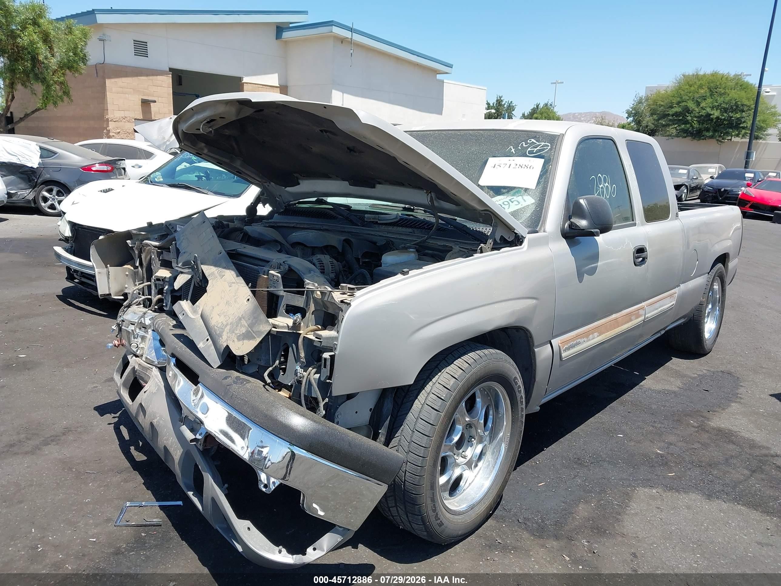 2004 Chevrolet Silverado 1500 Ls Beige vin: 2GCEC19V041129416