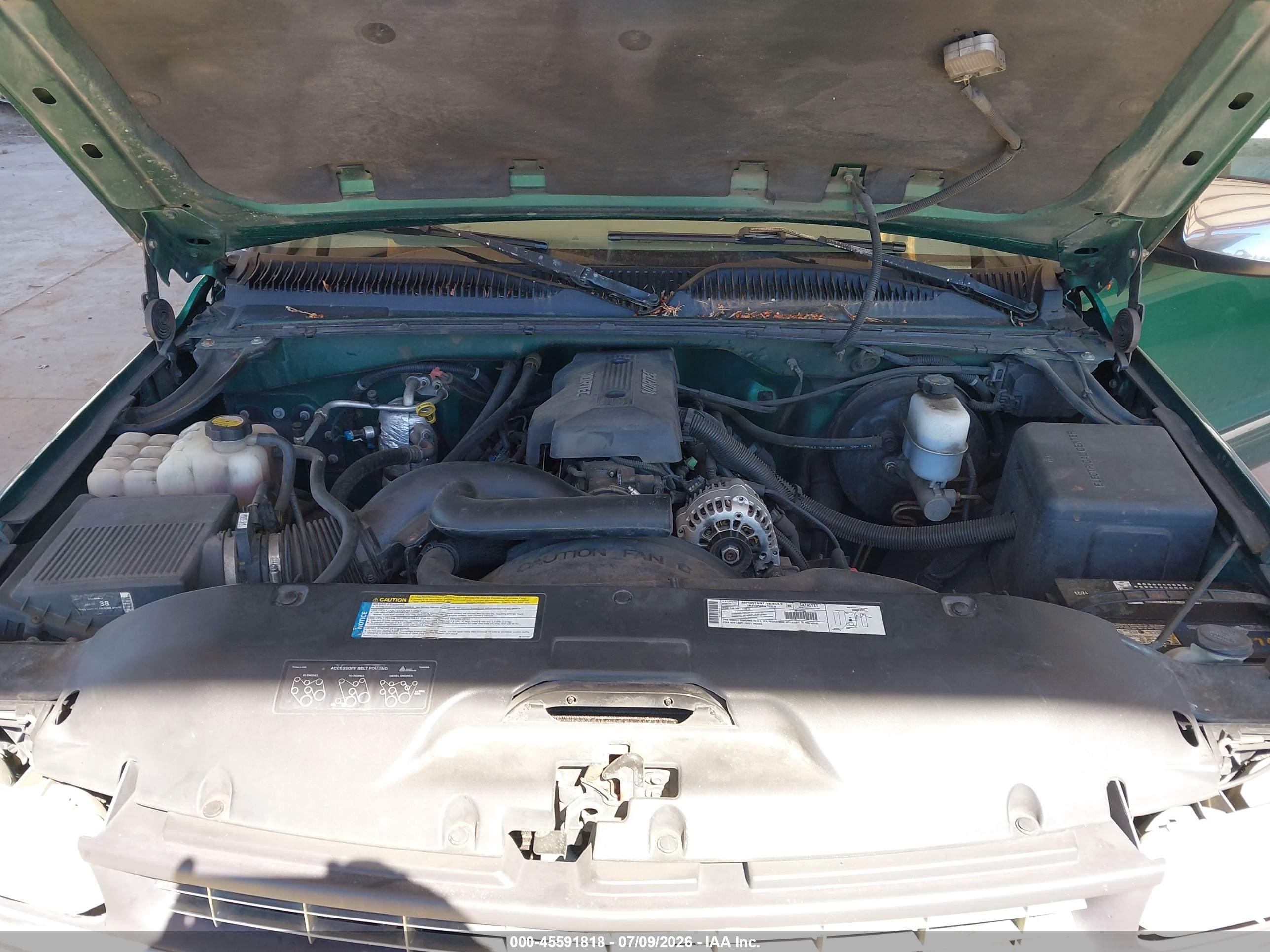 1999 Chevrolet Silverado 1500 Ls Green vin: 2GCEC19V0X1132191