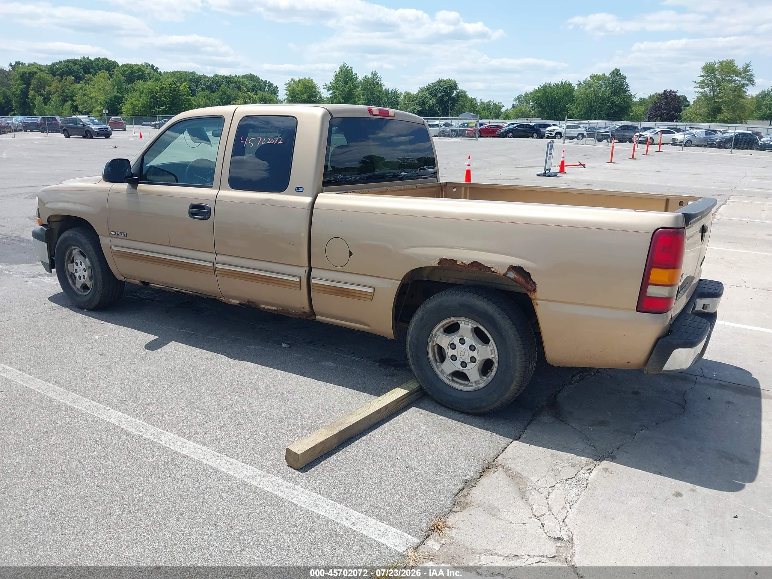 1999 Chevrolet Silverado 1500 Ls Gold vin: 2GCEC19V0X1217306