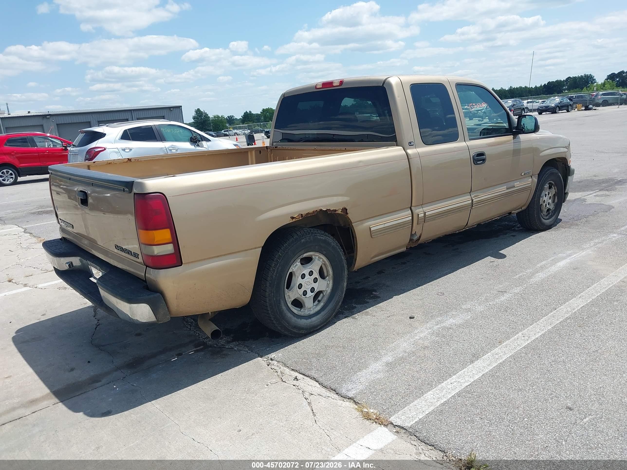 1999 Chevrolet Silverado 1500 Ls Gold vin: 2GCEC19V0X1217306