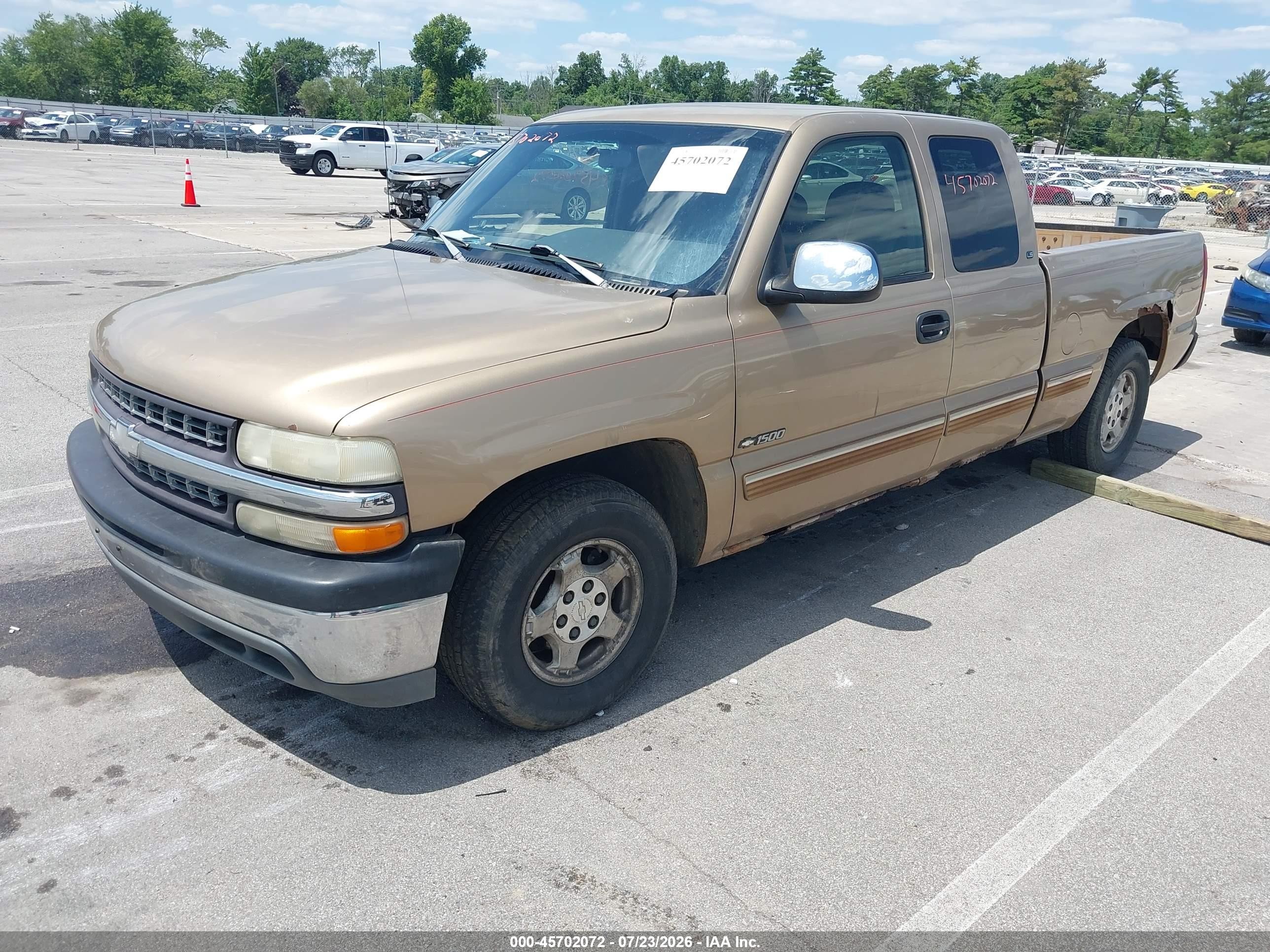 1999 Chevrolet Silverado 1500 Ls Gold vin: 2GCEC19V0X1217306