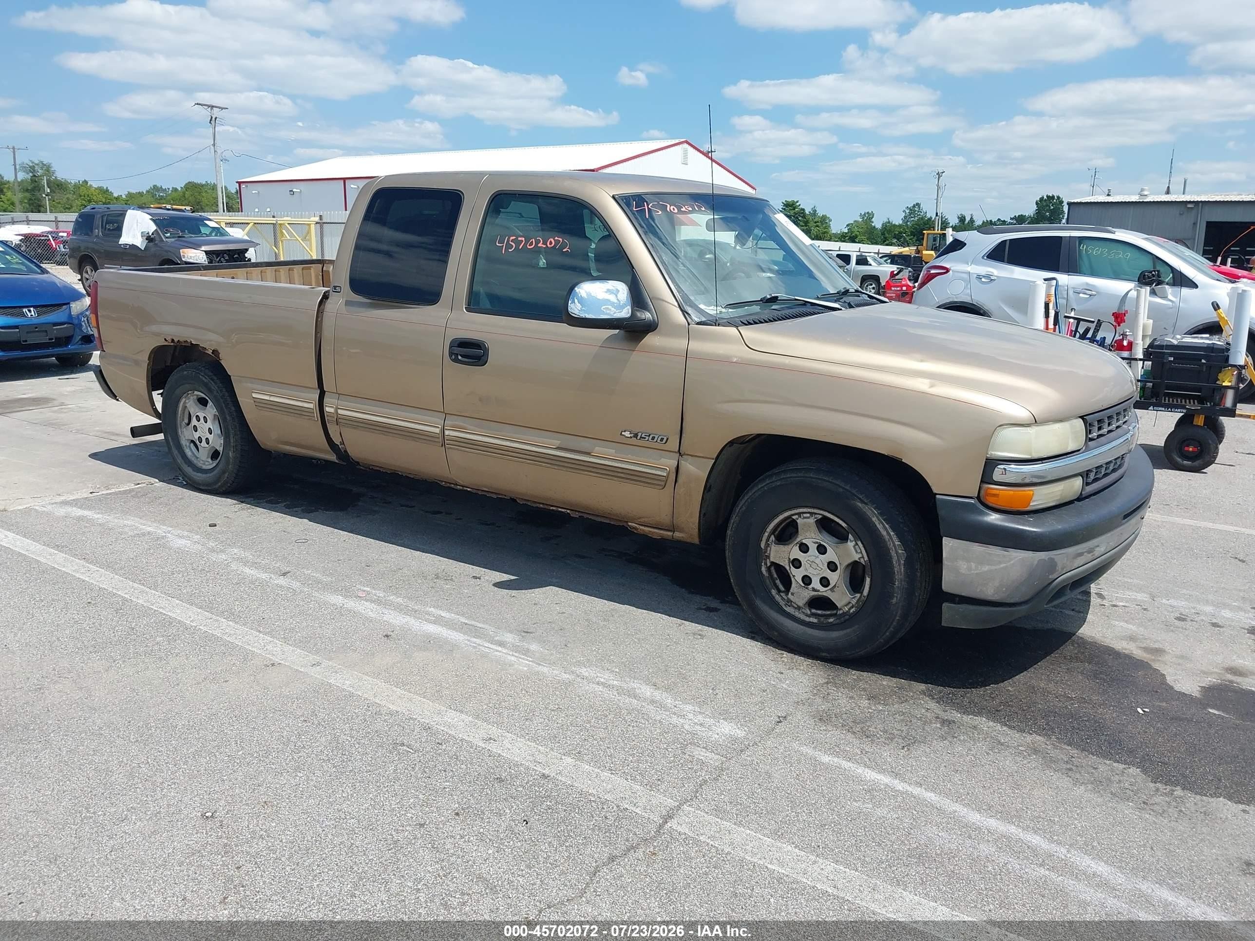 1999 Chevrolet Silverado 1500 Ls Gold vin: 2GCEC19V0X1217306