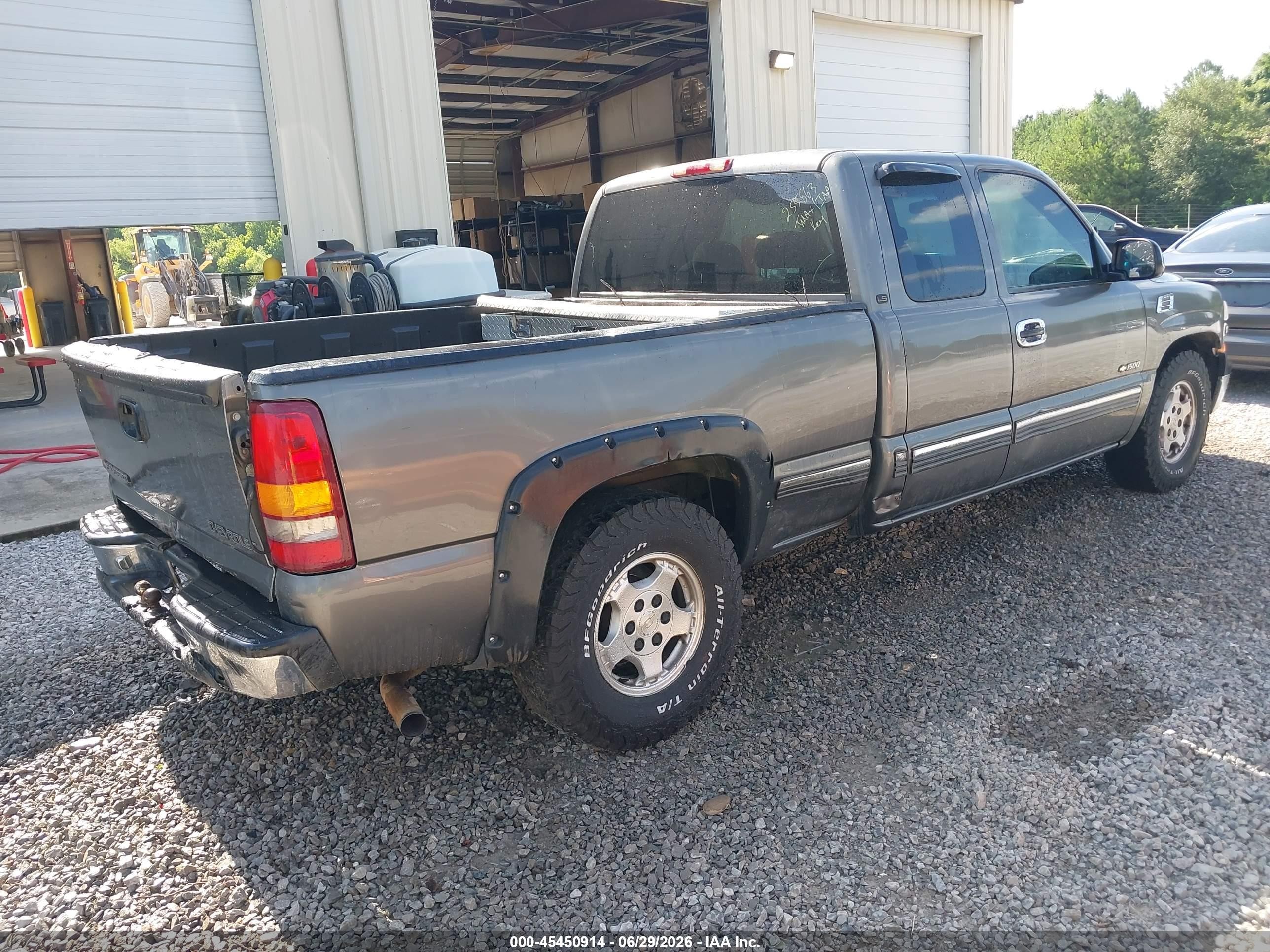2000 Chevrolet Silverado 1500 Ls Gray vin: 2GCEC19V0Y1255863