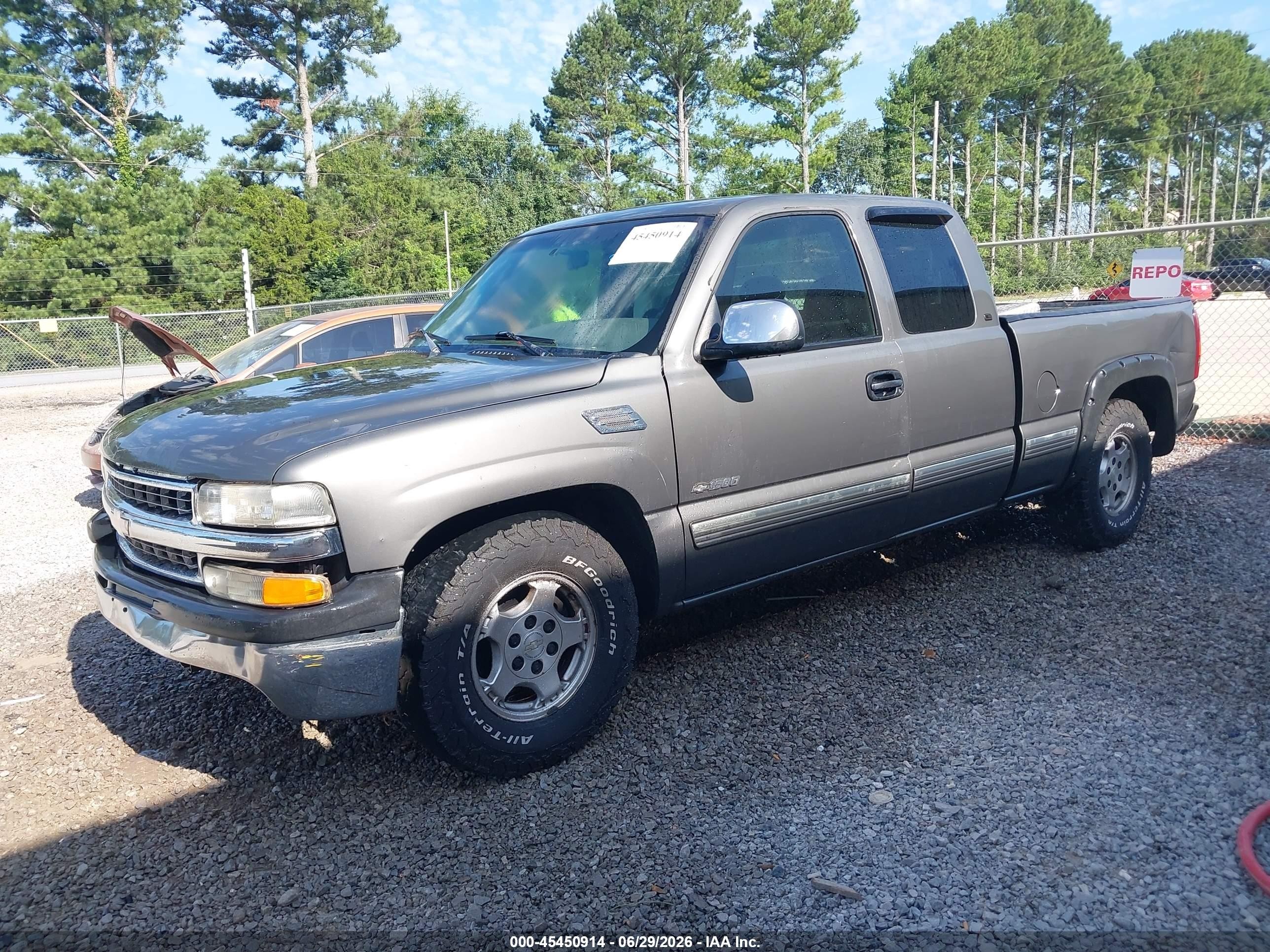 2000 Chevrolet Silverado 1500 Ls Gray vin: 2GCEC19V0Y1255863