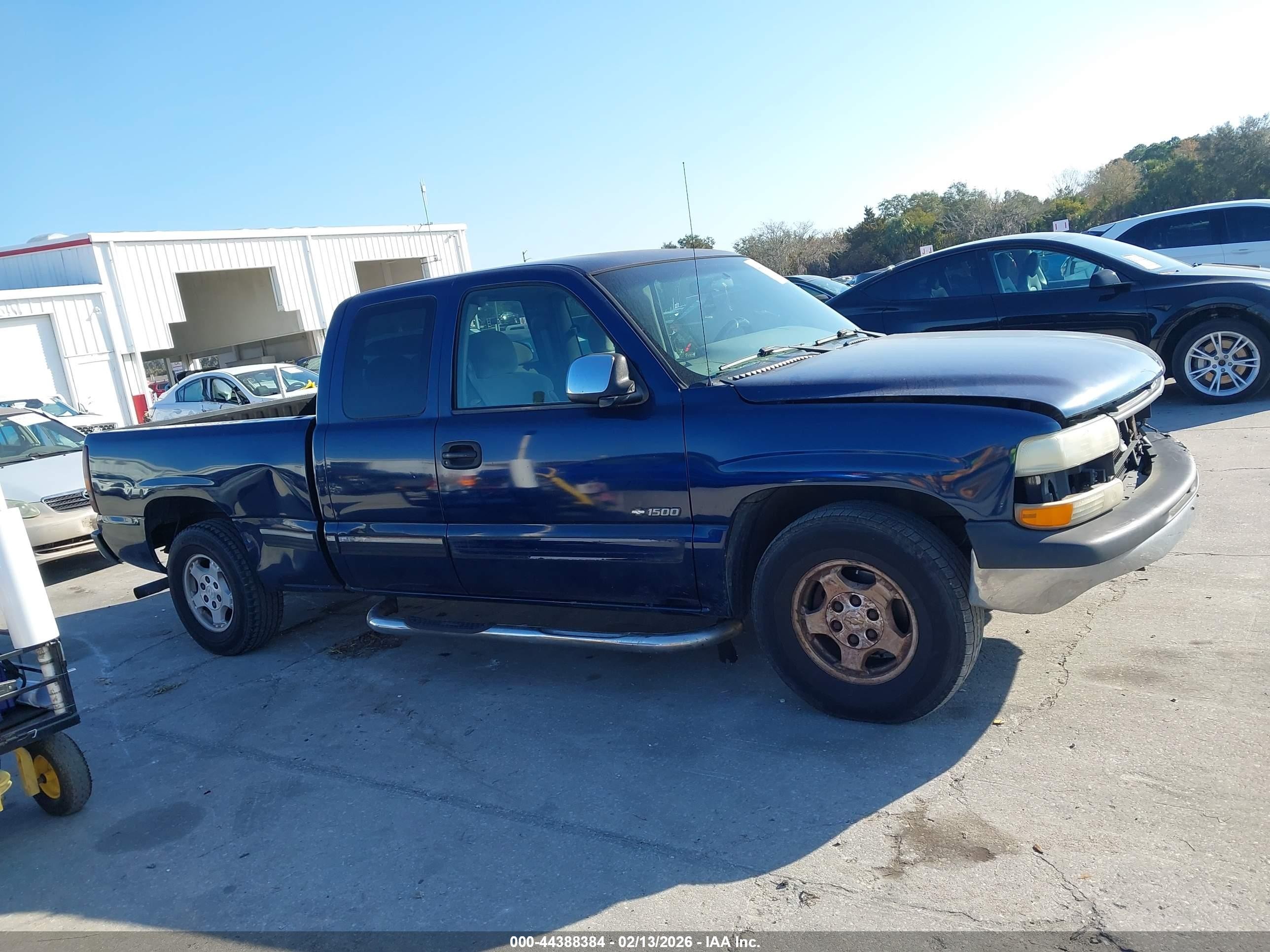 2000 Chevrolet Silverado 1500 Ls Blue vin: 2GCEC19V0Y1298826
