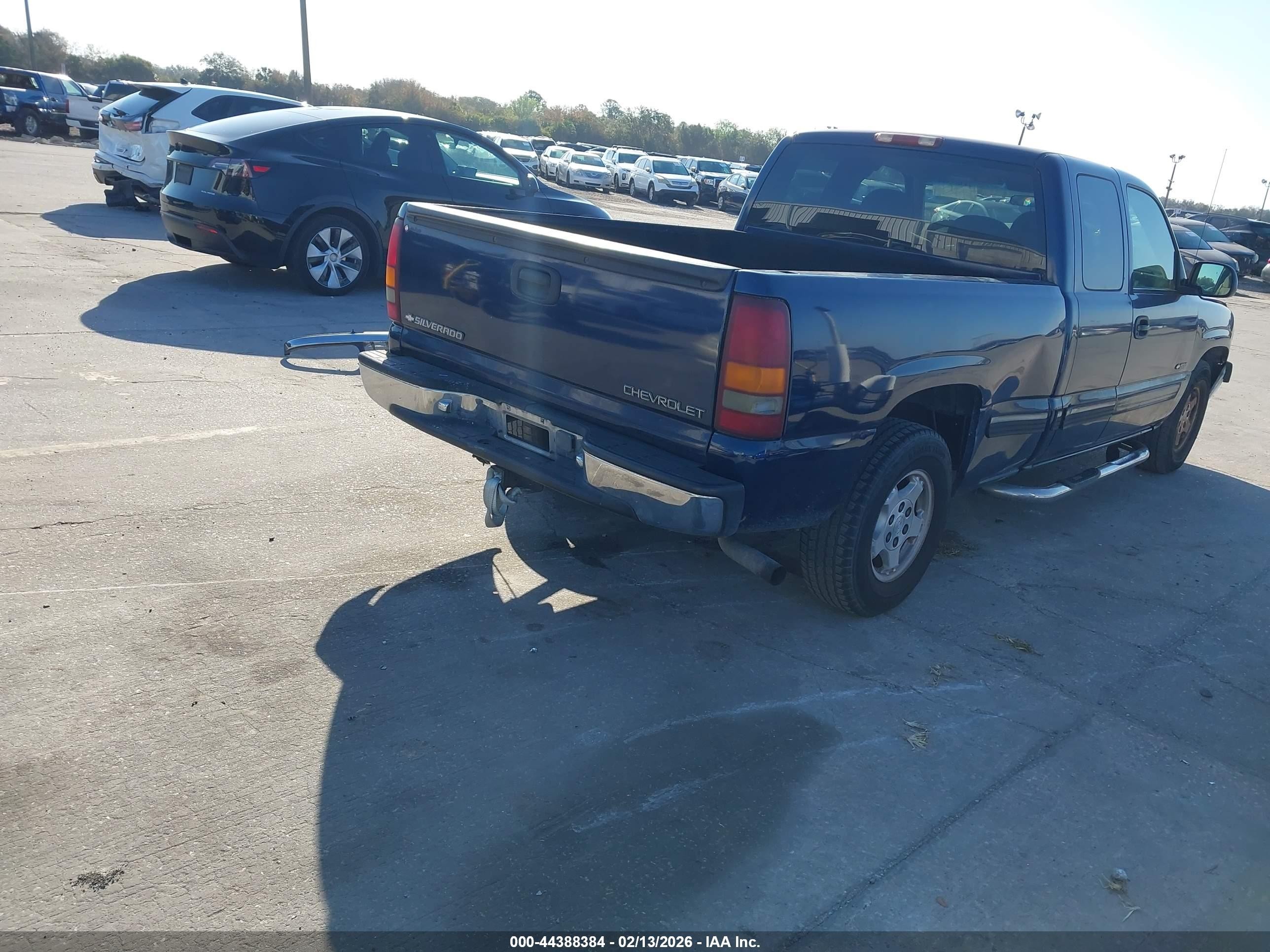 2000 Chevrolet Silverado 1500 Ls Blue vin: 2GCEC19V0Y1298826