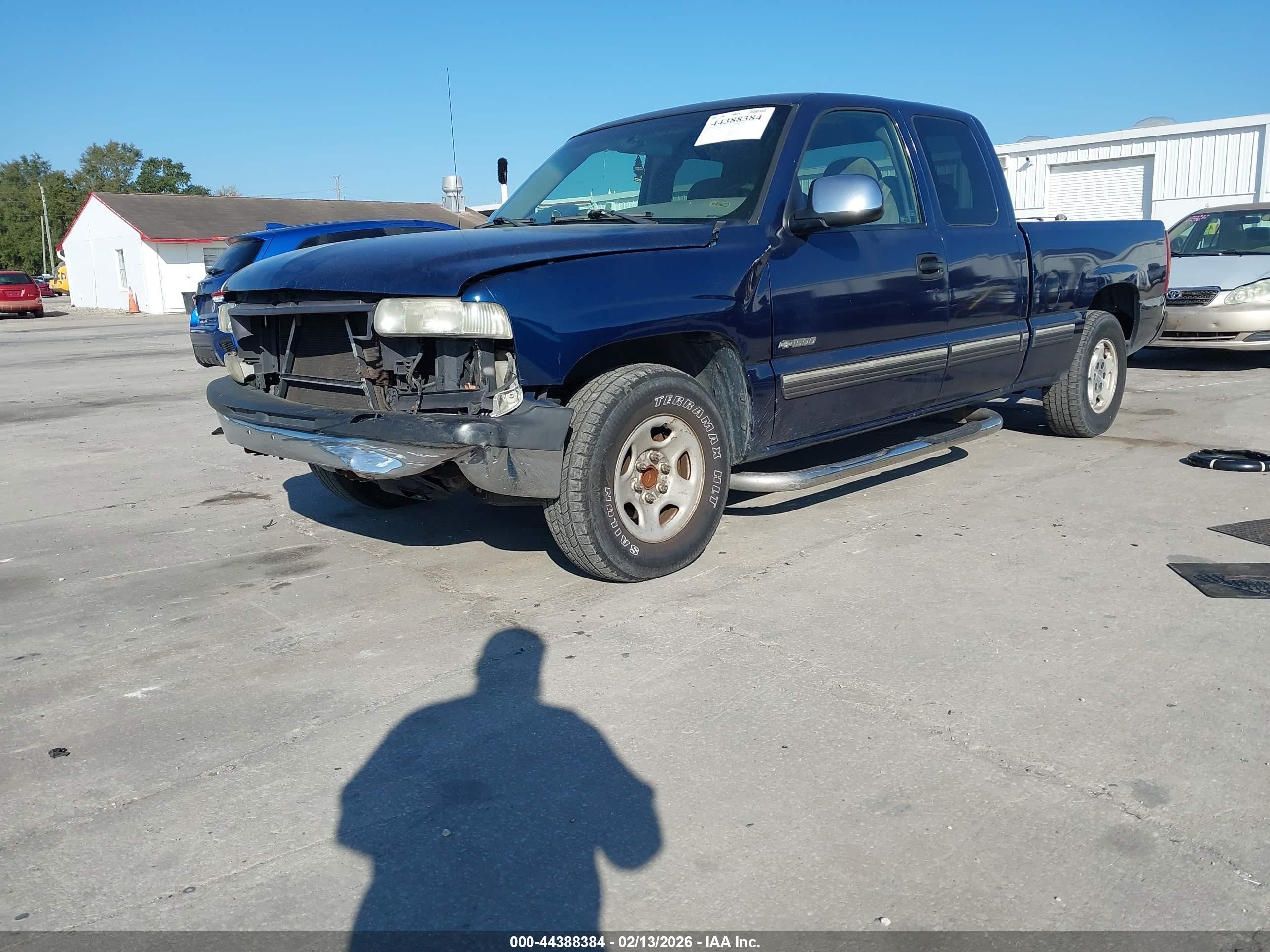2000 Chevrolet Silverado 1500 Ls Blue vin: 2GCEC19V0Y1298826