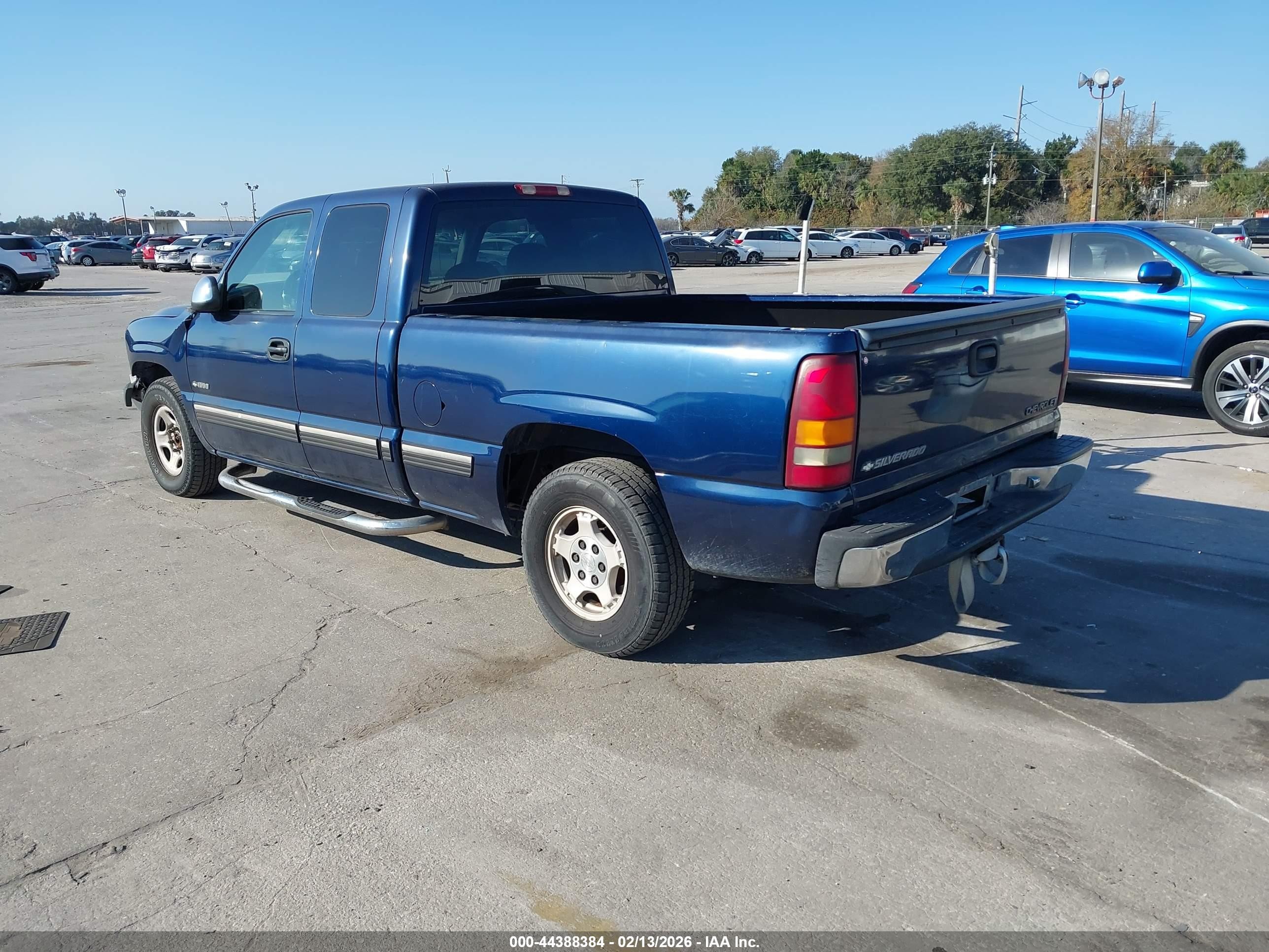 2000 Chevrolet Silverado 1500 Ls Blue vin: 2GCEC19V0Y1298826