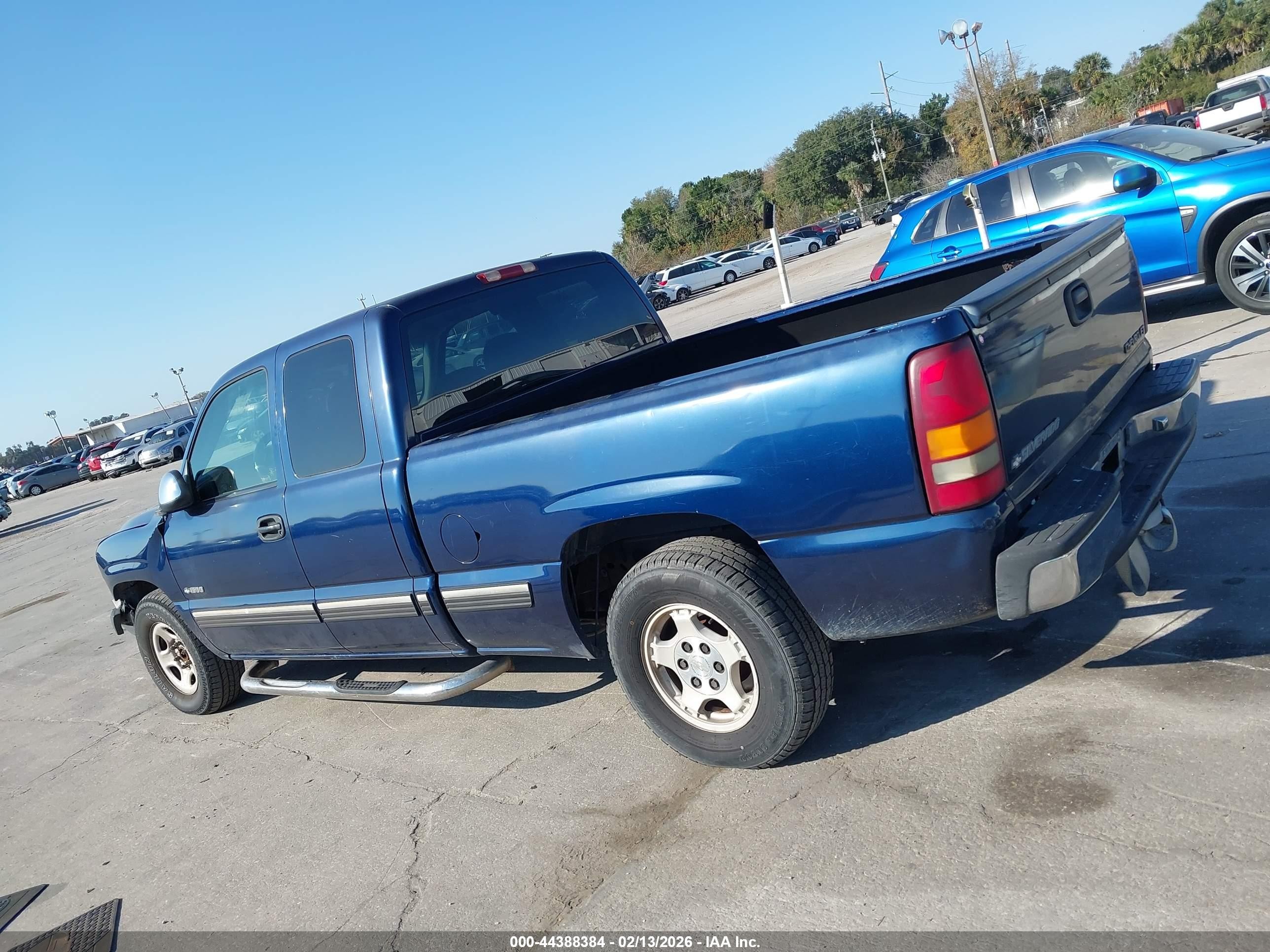 2000 Chevrolet Silverado 1500 Ls Blue vin: 2GCEC19V0Y1298826