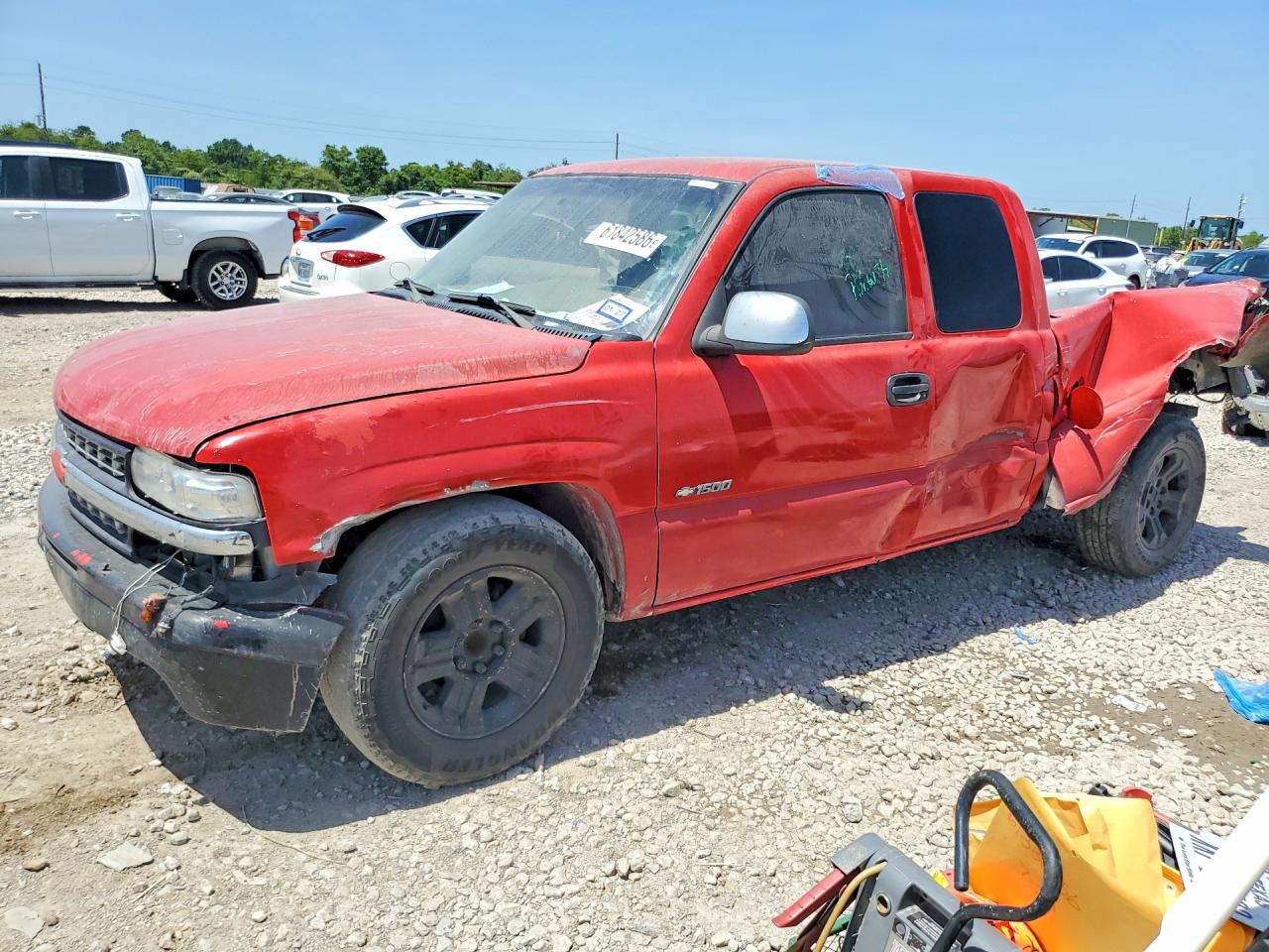 2001 Chevrolet Silverado C1500 Red vin: 2GCEC19V111188020