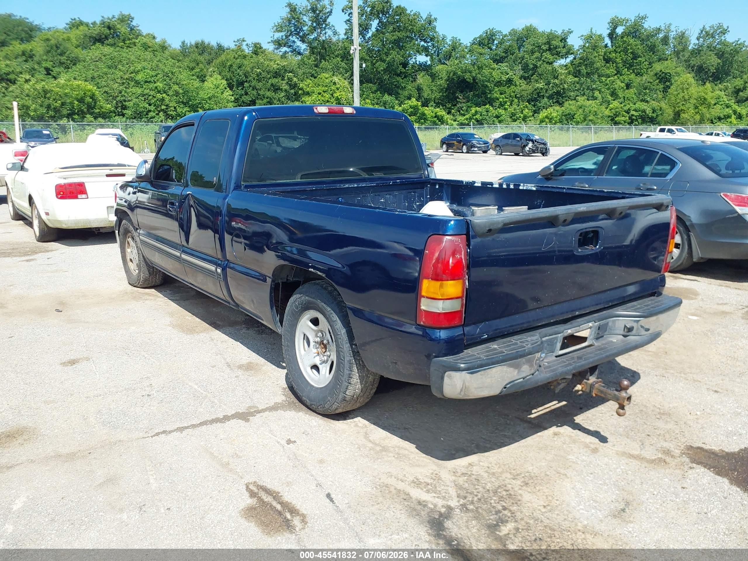 2002 Chevrolet Silverado 1500 Ls Синий vin: 2GCEC19V121290497