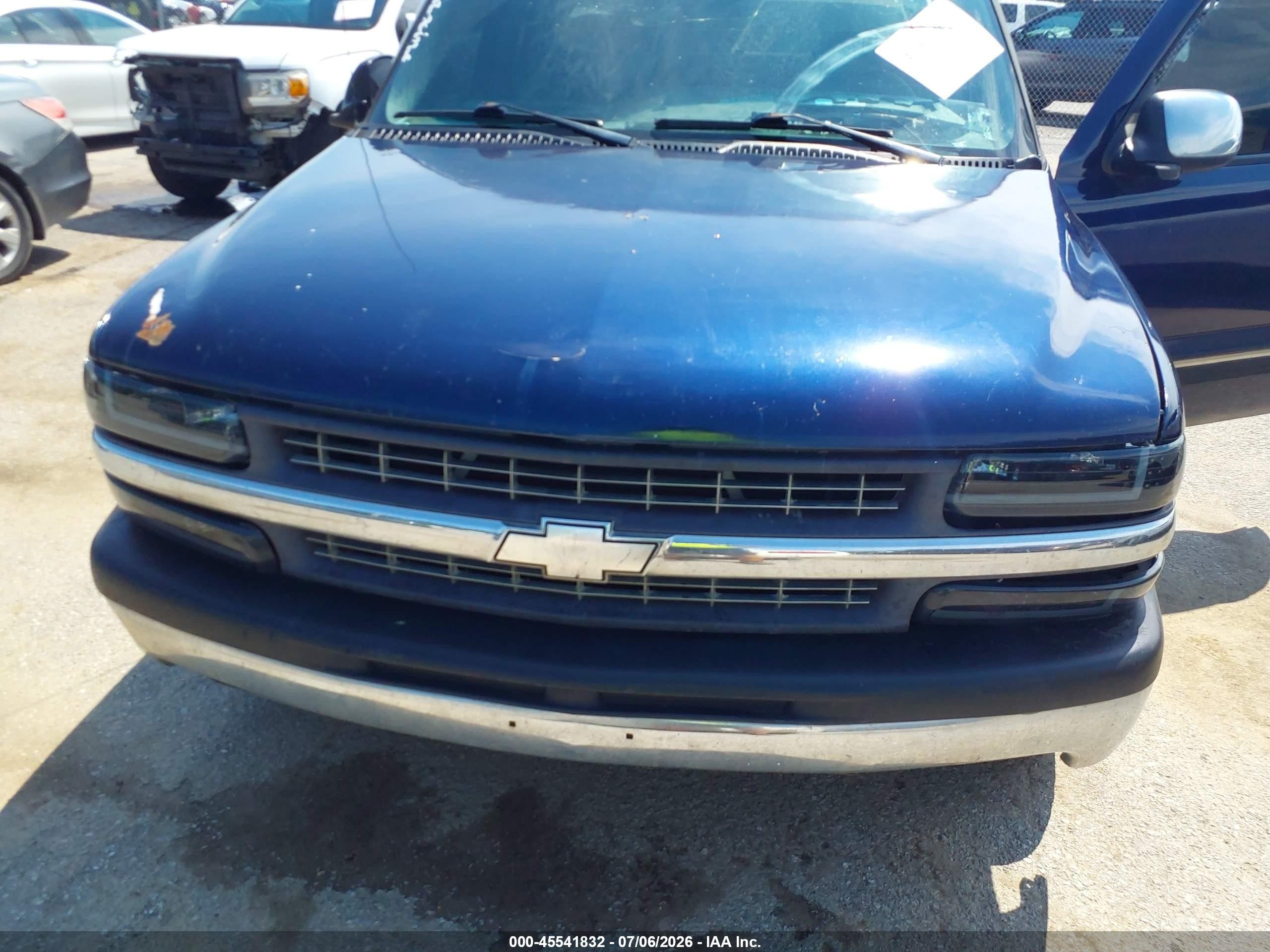 2002 Chevrolet Silverado 1500 Ls Синий vin: 2GCEC19V121290497