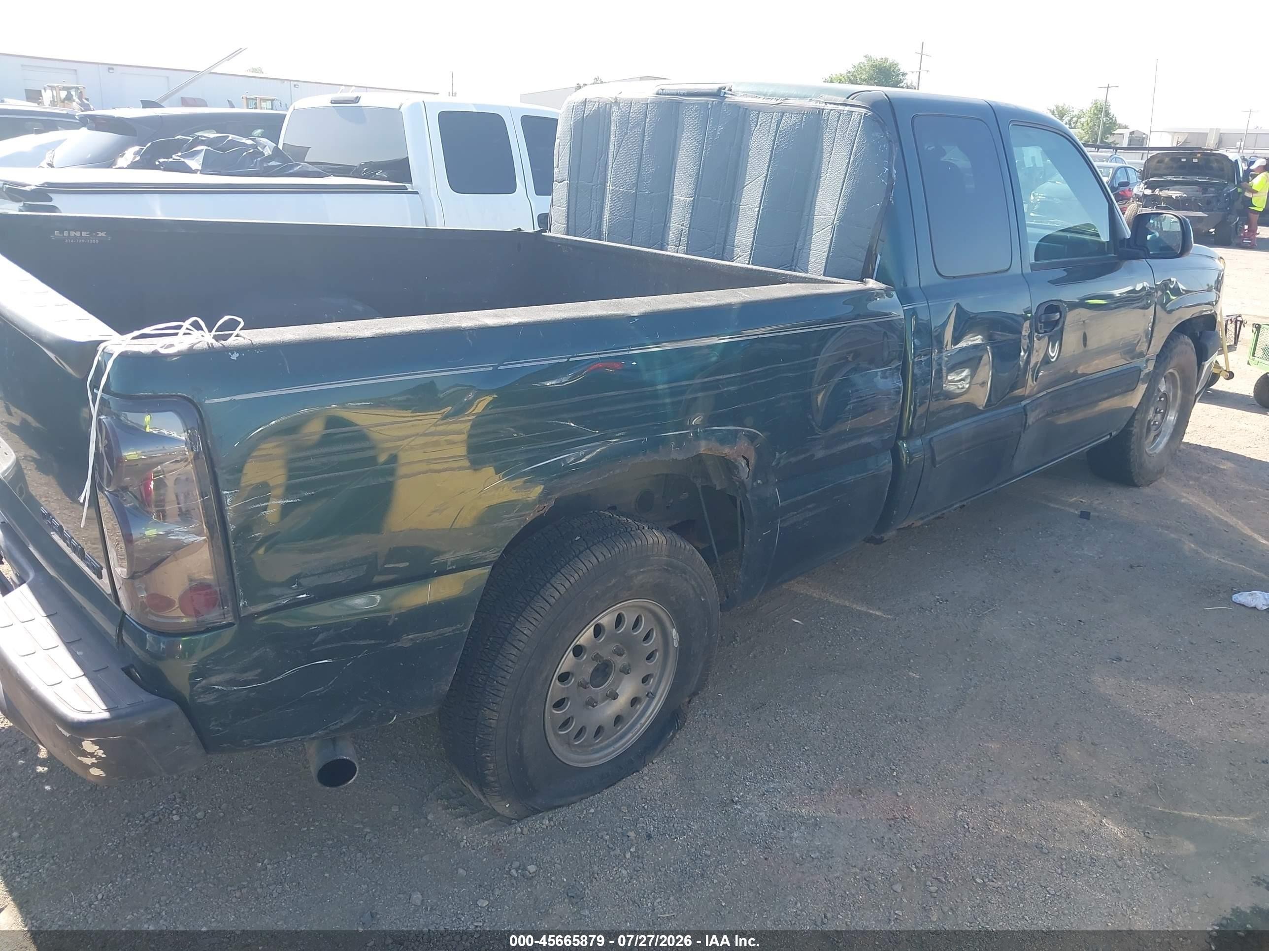 2003 Chevrolet Silverado 1500 Ls Зеленый vin: 2GCEC19V131380511