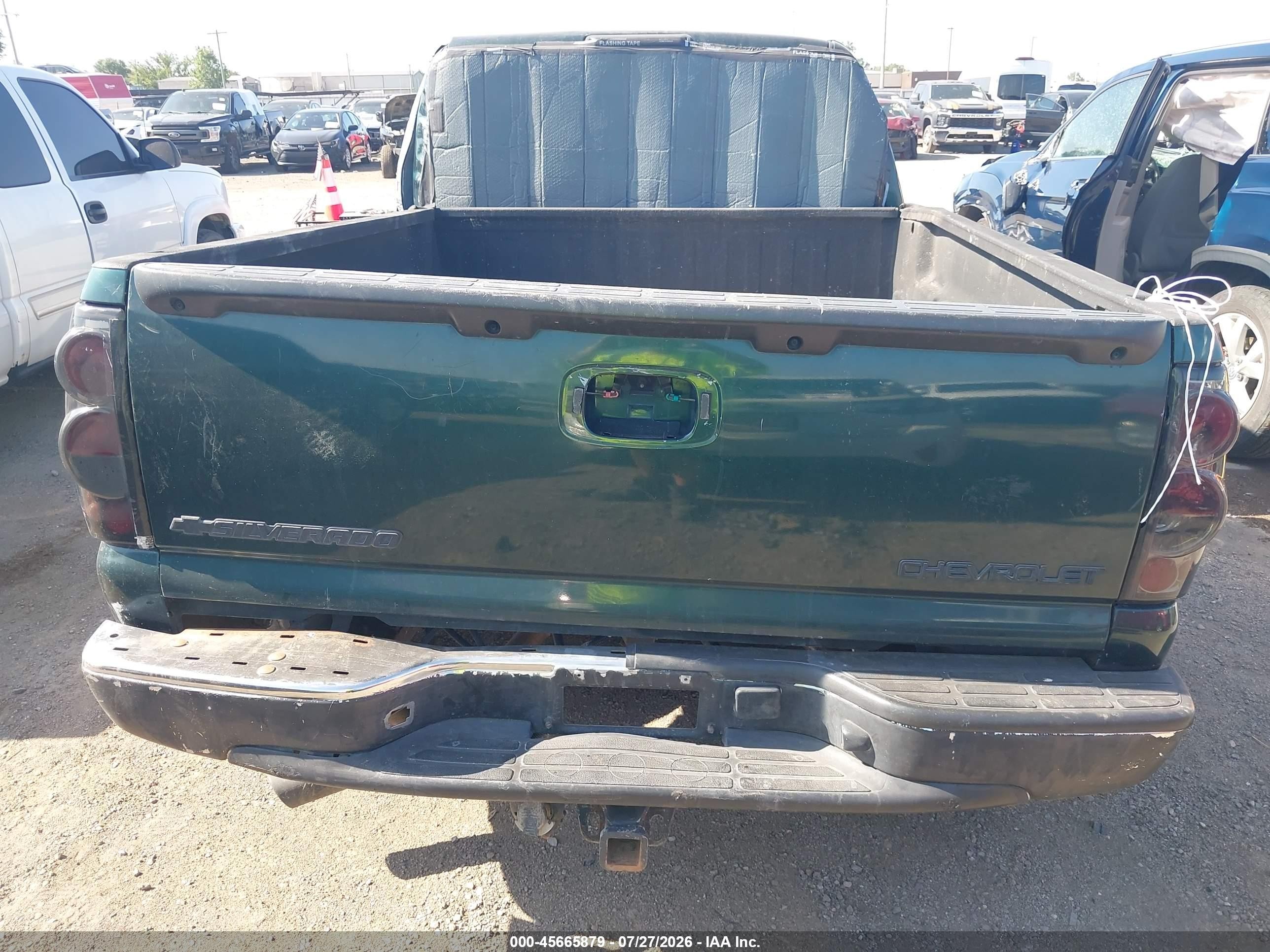 2003 Chevrolet Silverado 1500 Ls Зеленый vin: 2GCEC19V131380511