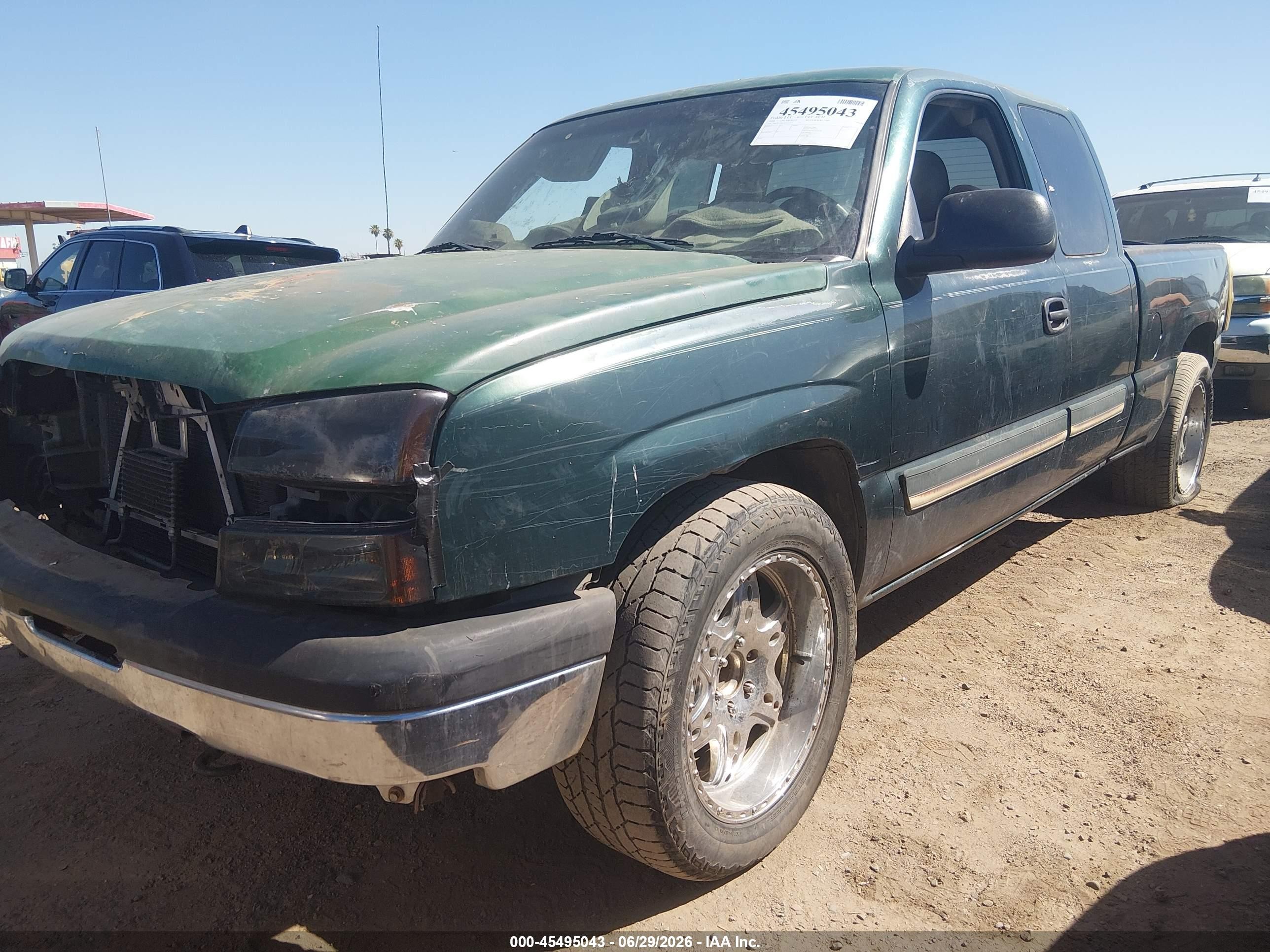 2004 Chevrolet Silverado 1500 Ls Green vin: 2GCEC19V141123317
