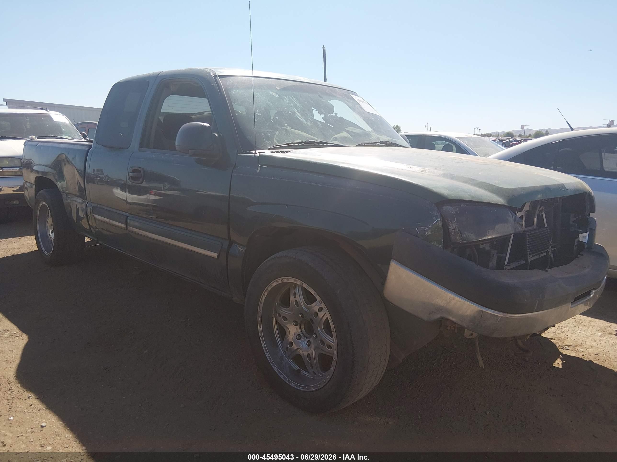 2004 Chevrolet Silverado 1500 Ls Green vin: 2GCEC19V141123317