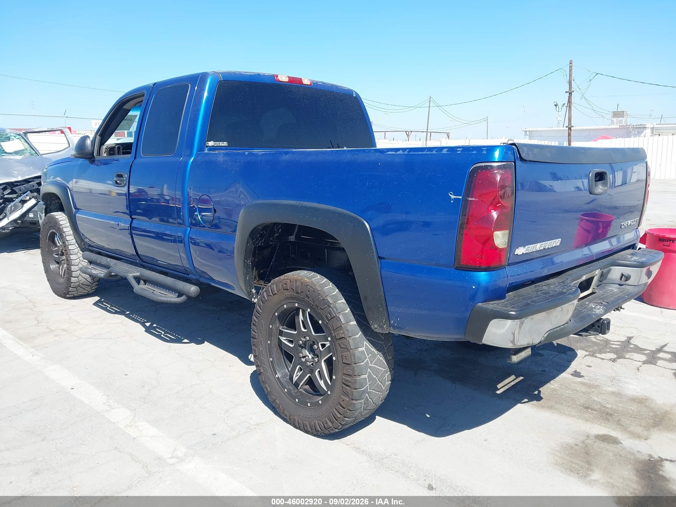 2004 Chevrolet Silverado 1500 Ls Blue vin: 2GCEC19V141387797