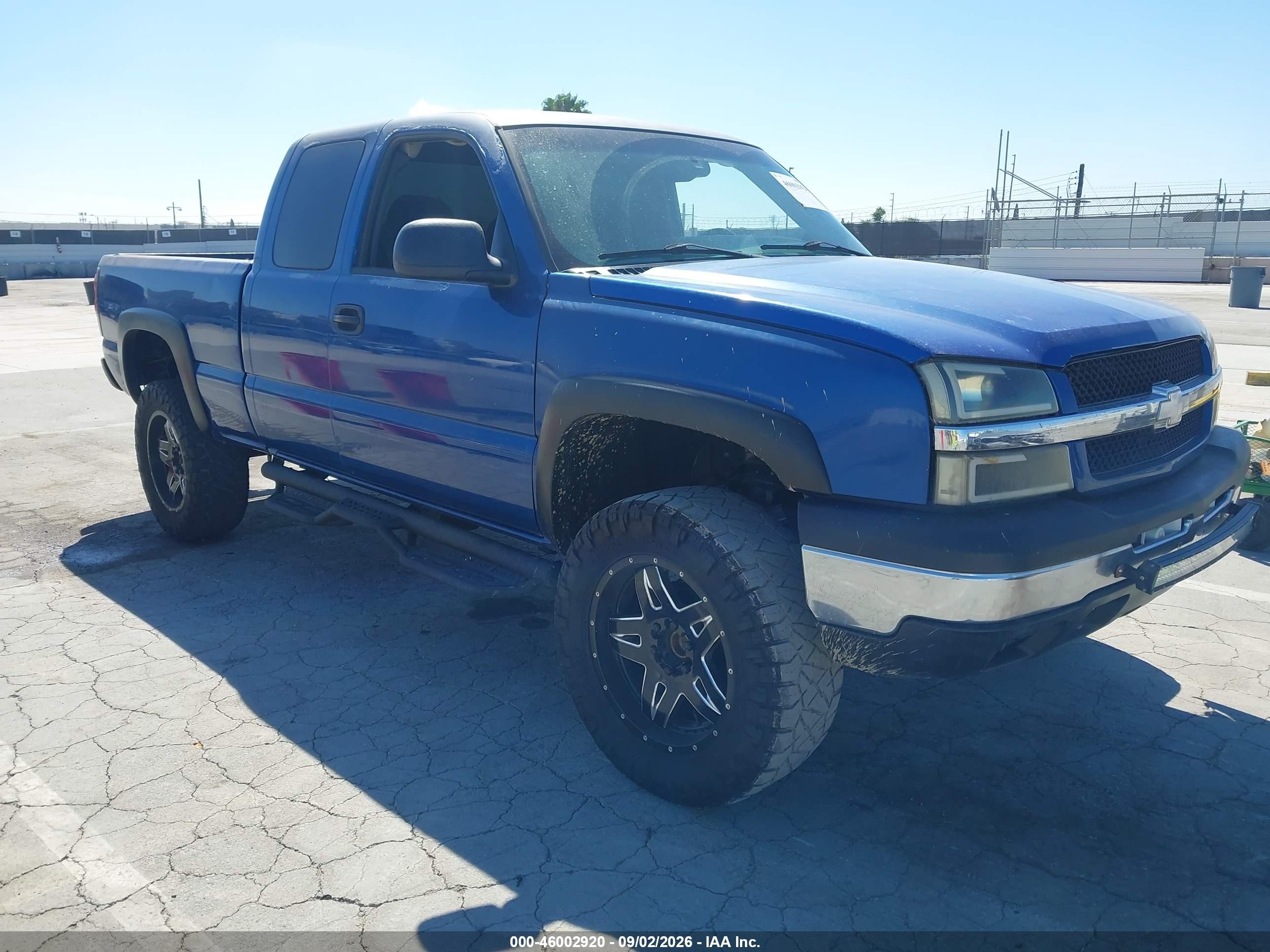 2004 Chevrolet Silverado 1500 Ls Blue vin: 2GCEC19V141387797