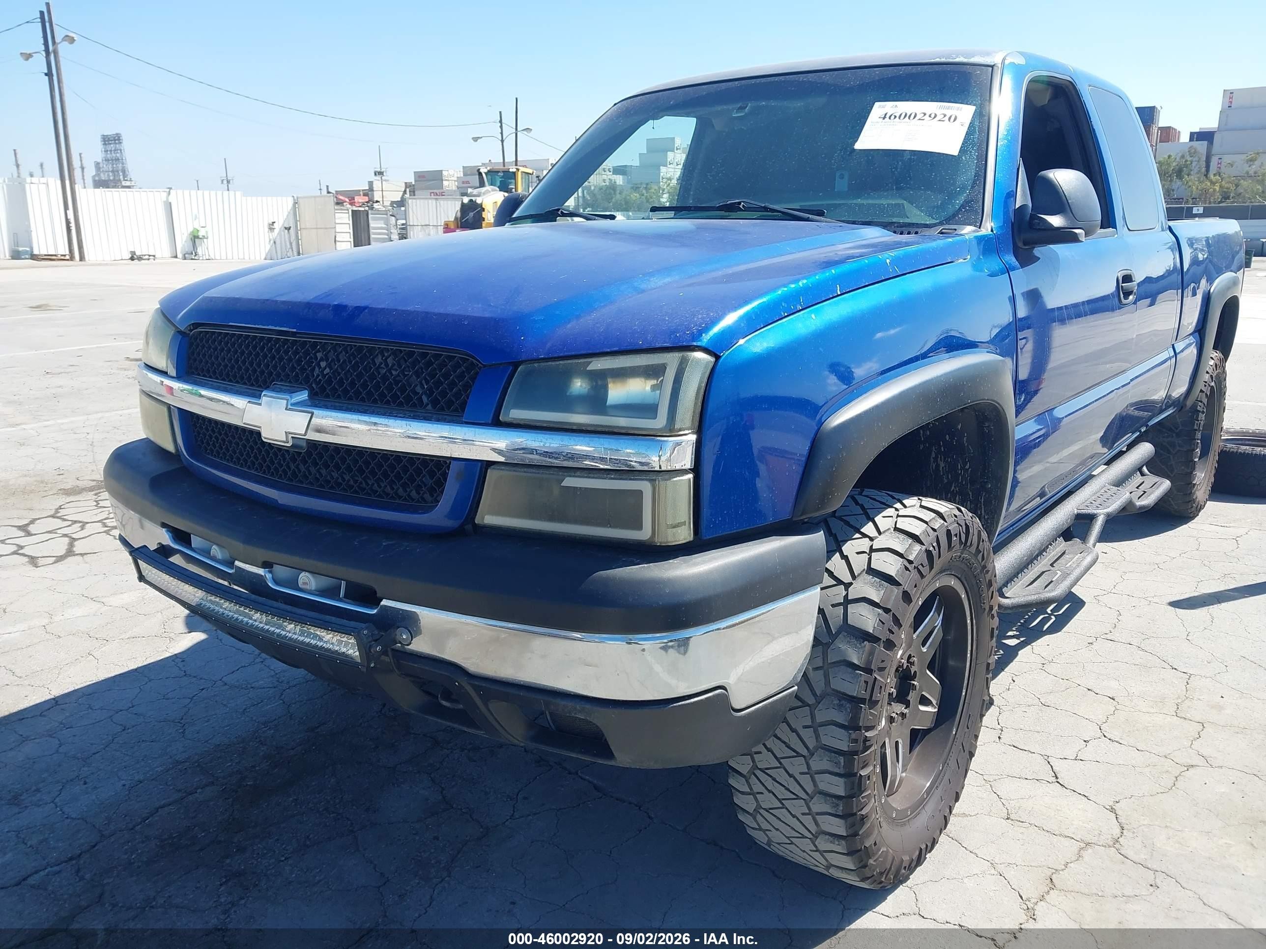 2004 Chevrolet Silverado 1500 Ls Blue vin: 2GCEC19V141387797