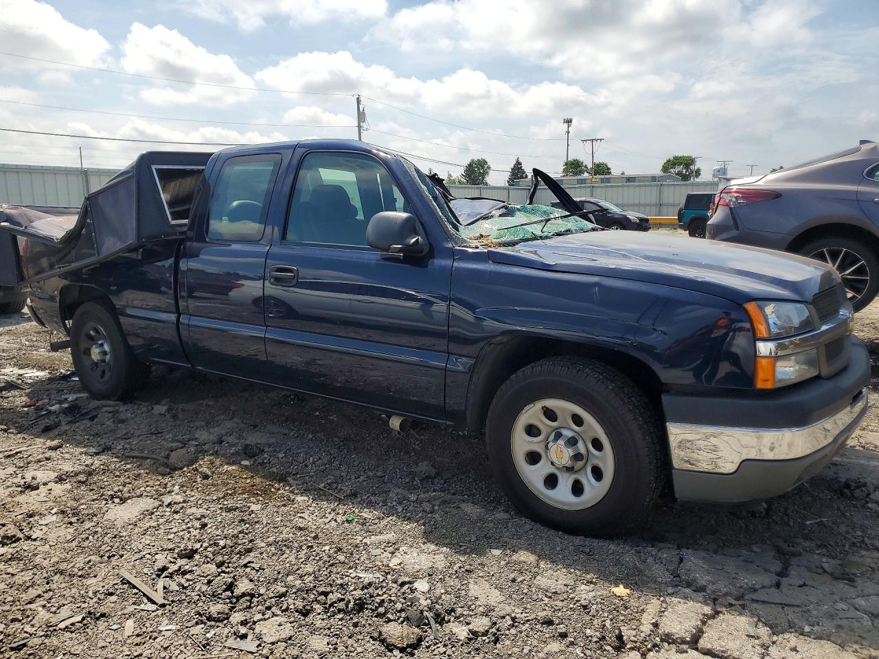 2005 Chevrolet Silverado C1500 Blue vin: 2GCEC19V151152818