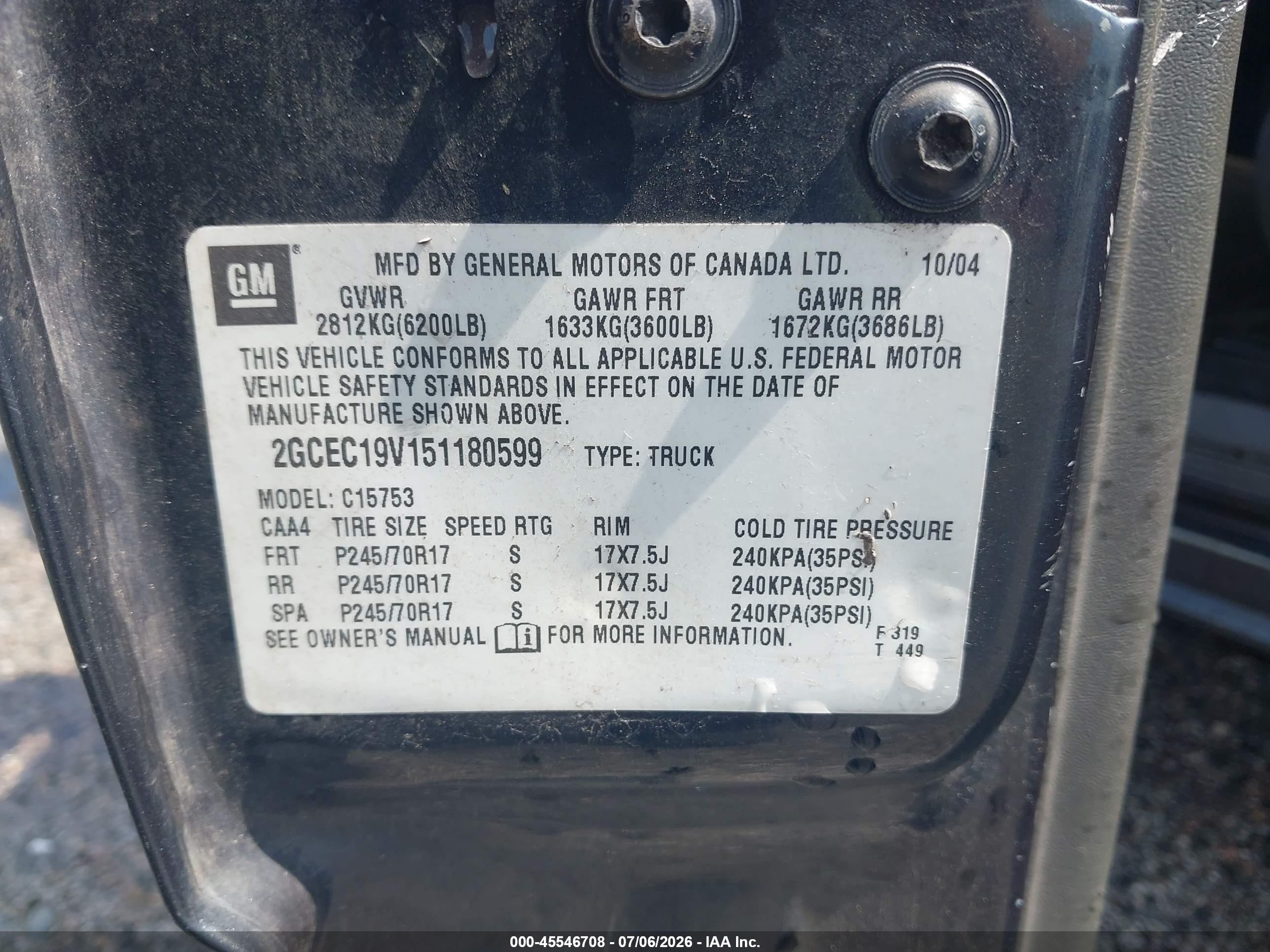 2005 Chevrolet Silverado 1500 Ls Серый vin: 2GCEC19V151180599