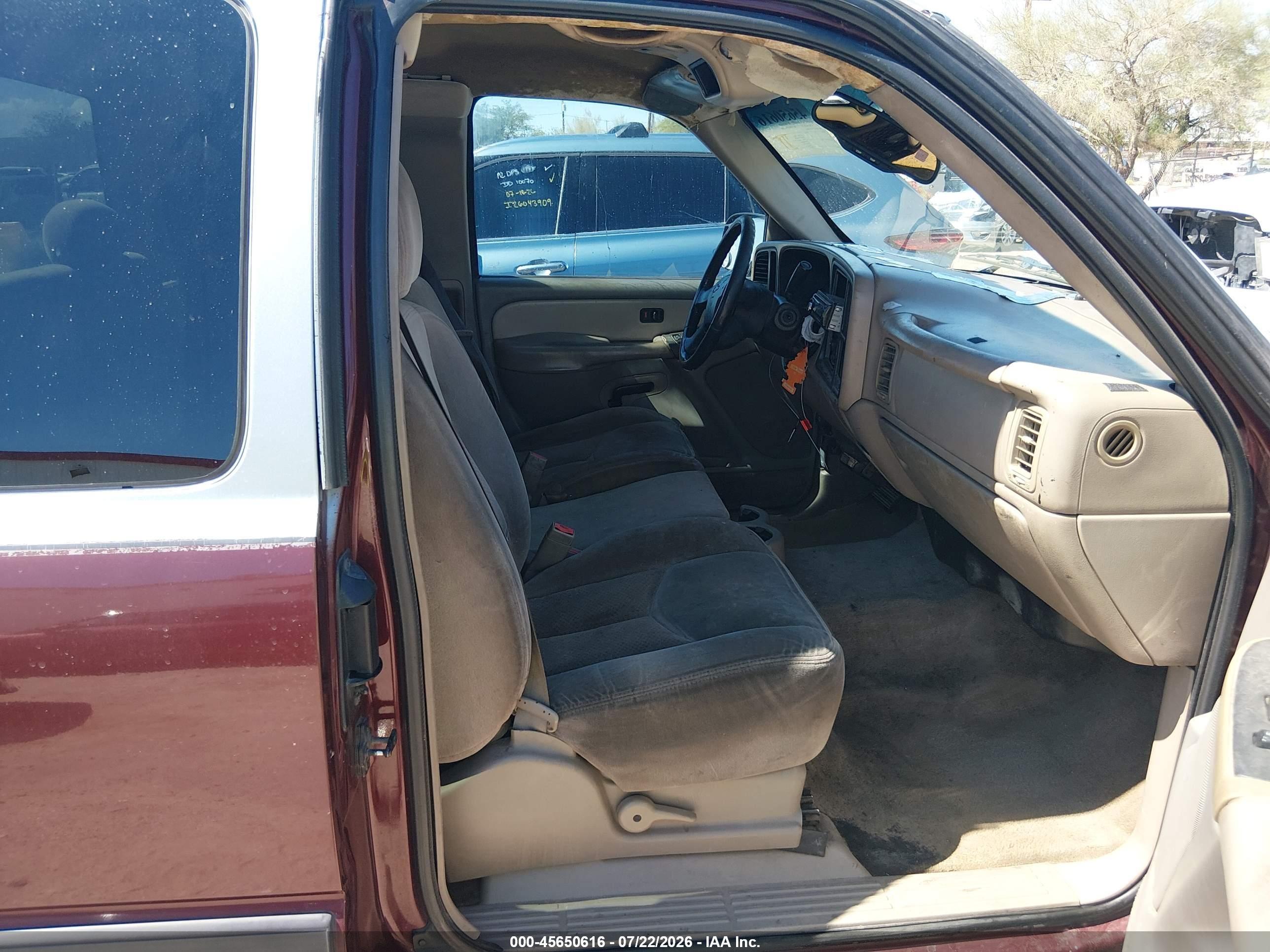 2003 Chevrolet Silverado 1500 Ls Maroon vin: 2GCEC19V231168992