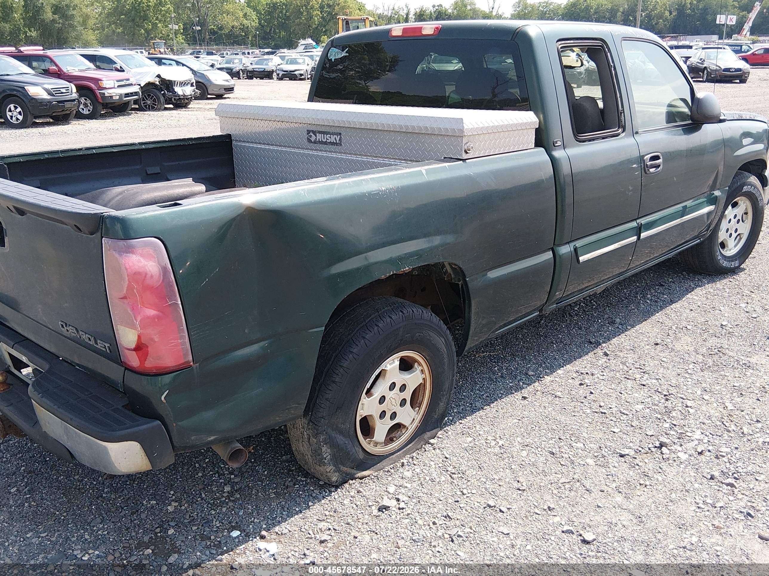 2003 Chevrolet Silverado 1500 Ls Green vin: 2GCEC19V231243254
