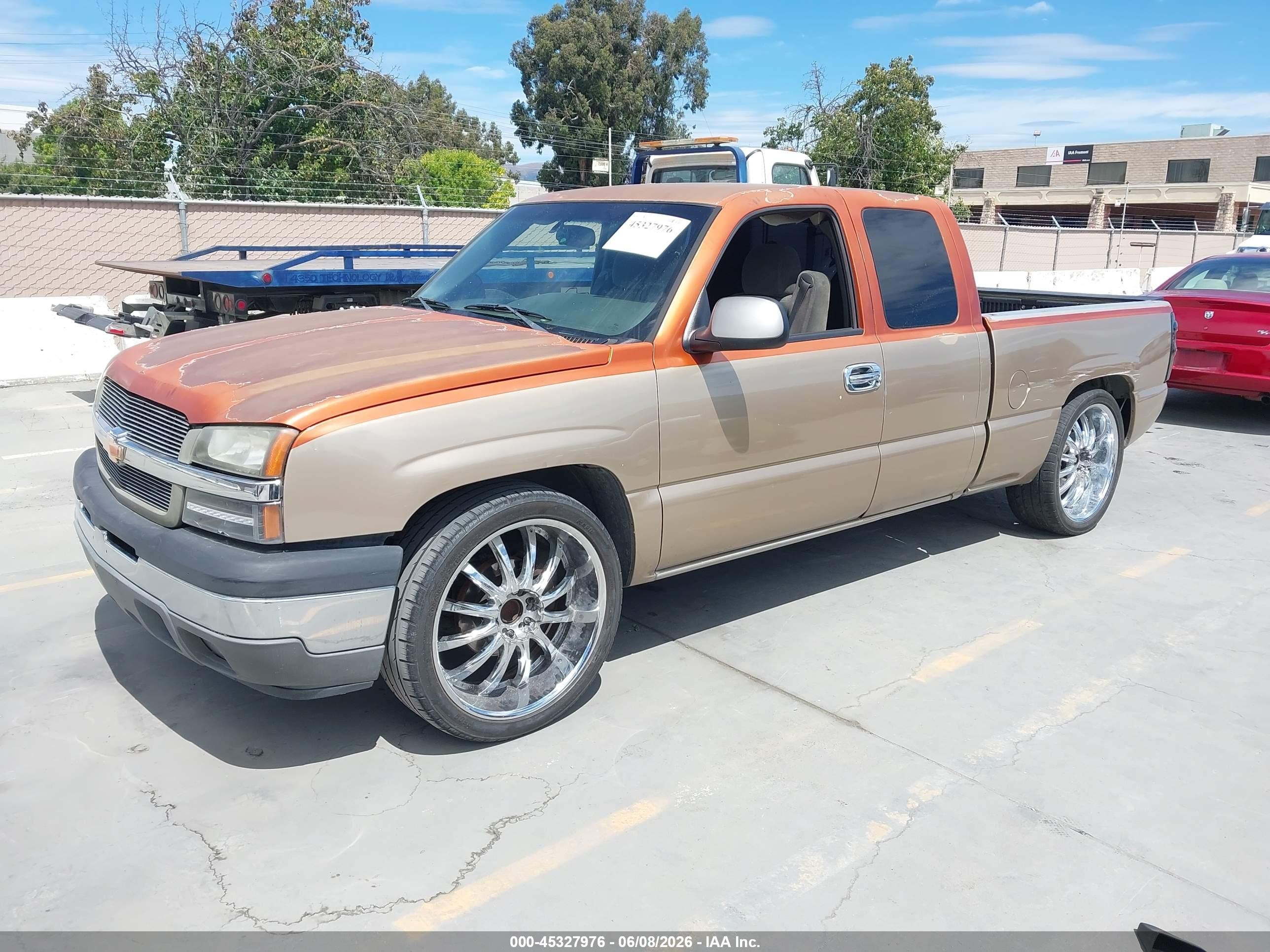 2005 Chevrolet Silverado 1500 Ls Orange vin: 2GCEC19V251207499