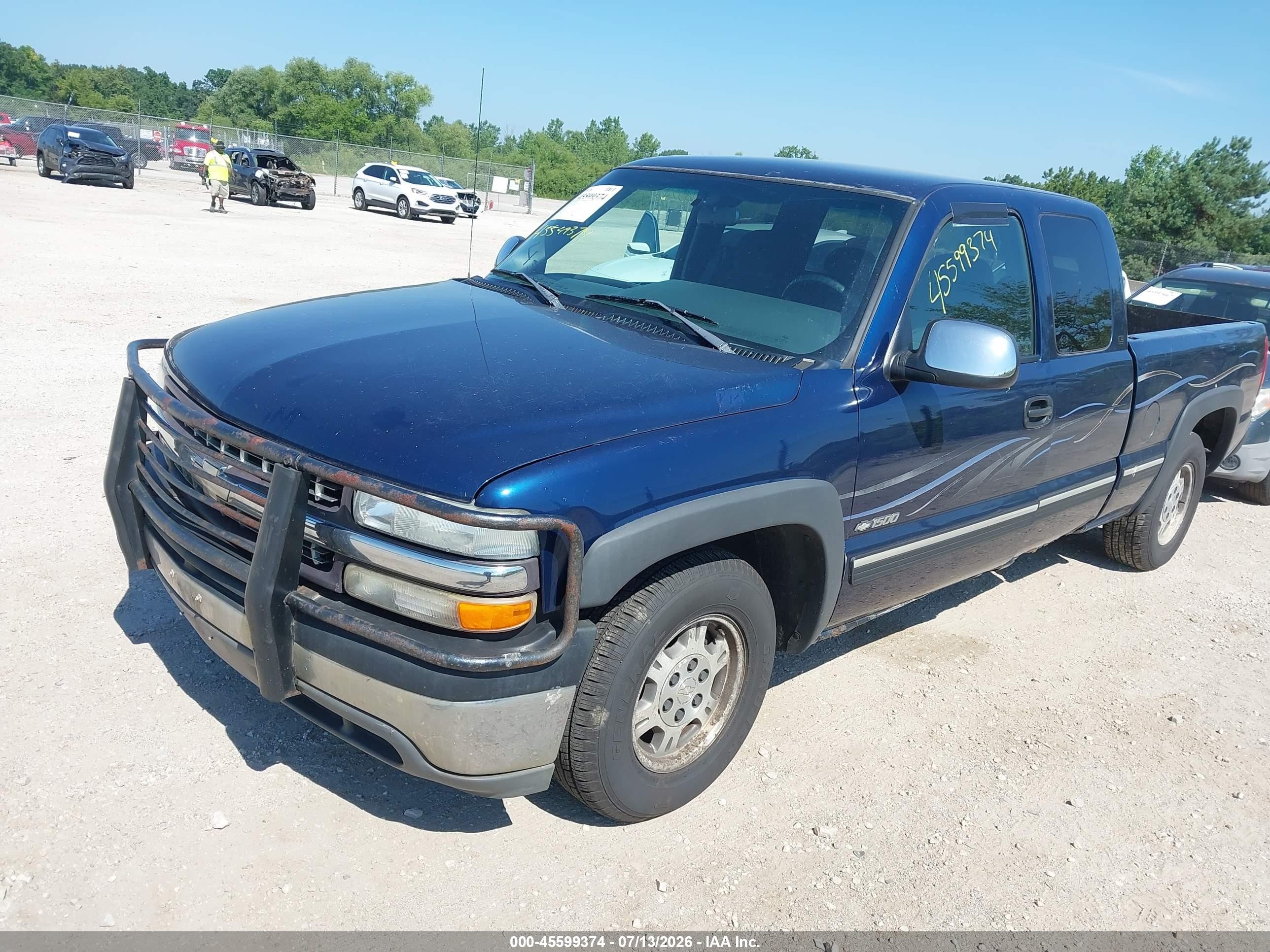 1999 Chevrolet Silverado 1500 Ls Синий vin: 2GCEC19V2X1200149