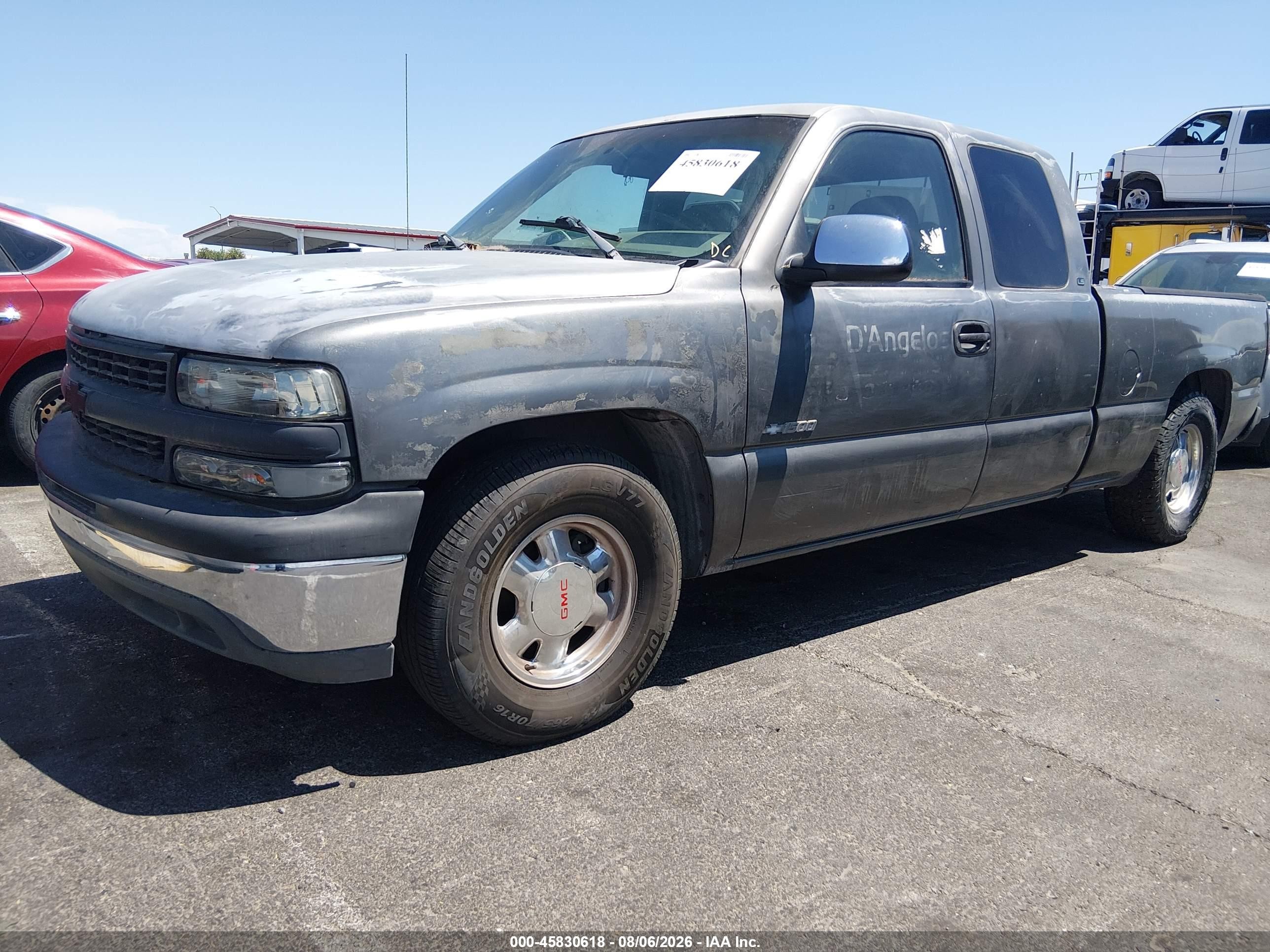 1999 Chevrolet Silverado 1500 Ls Gray vin: 2GCEC19V2X1271173