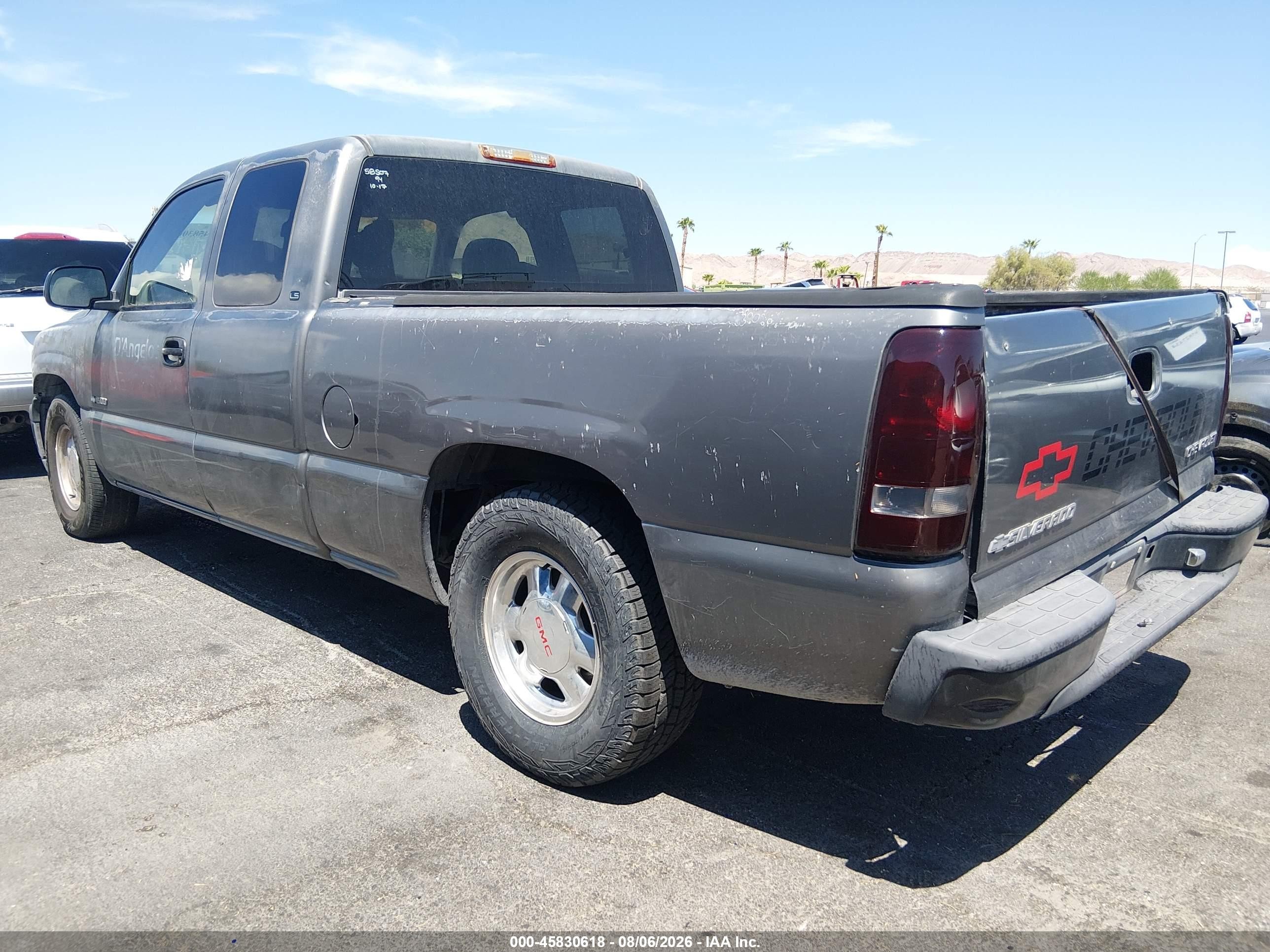 1999 Chevrolet Silverado 1500 Ls Gray vin: 2GCEC19V2X1271173