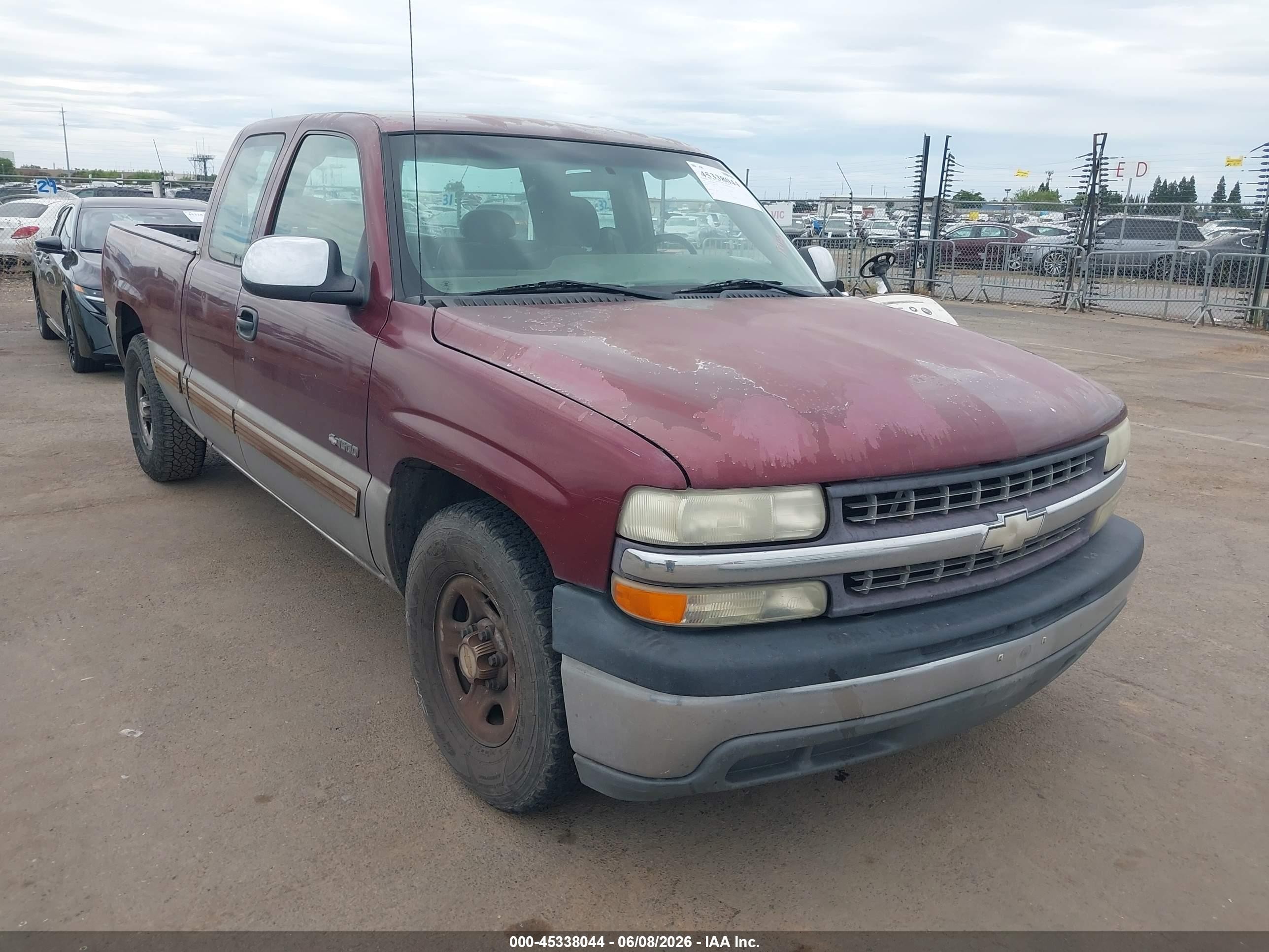 2001 Chevrolet Silverado 1500 Ls Maroon vin: 2GCEC19V311341996