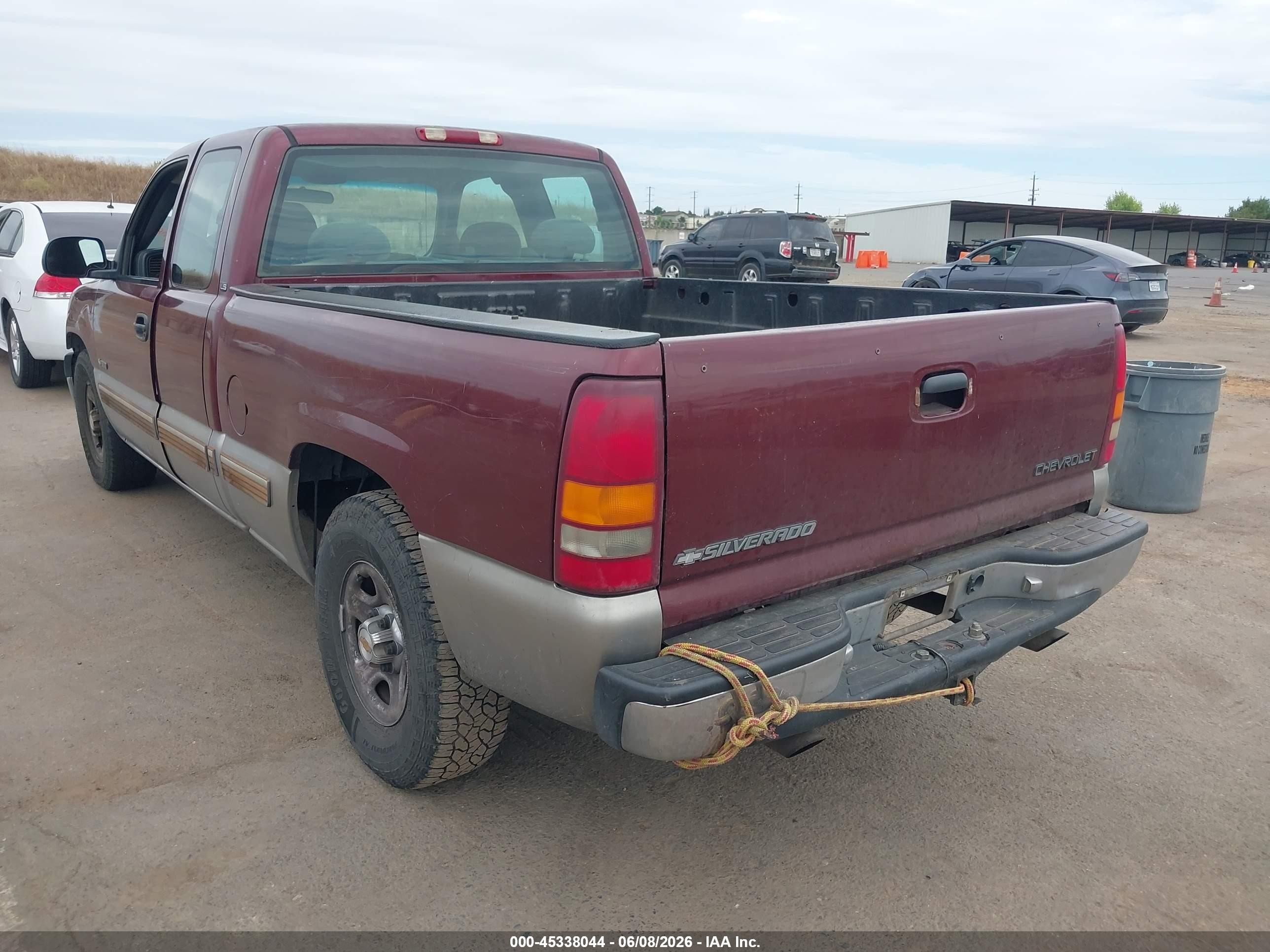 2001 Chevrolet Silverado 1500 Ls Maroon vin: 2GCEC19V311341996