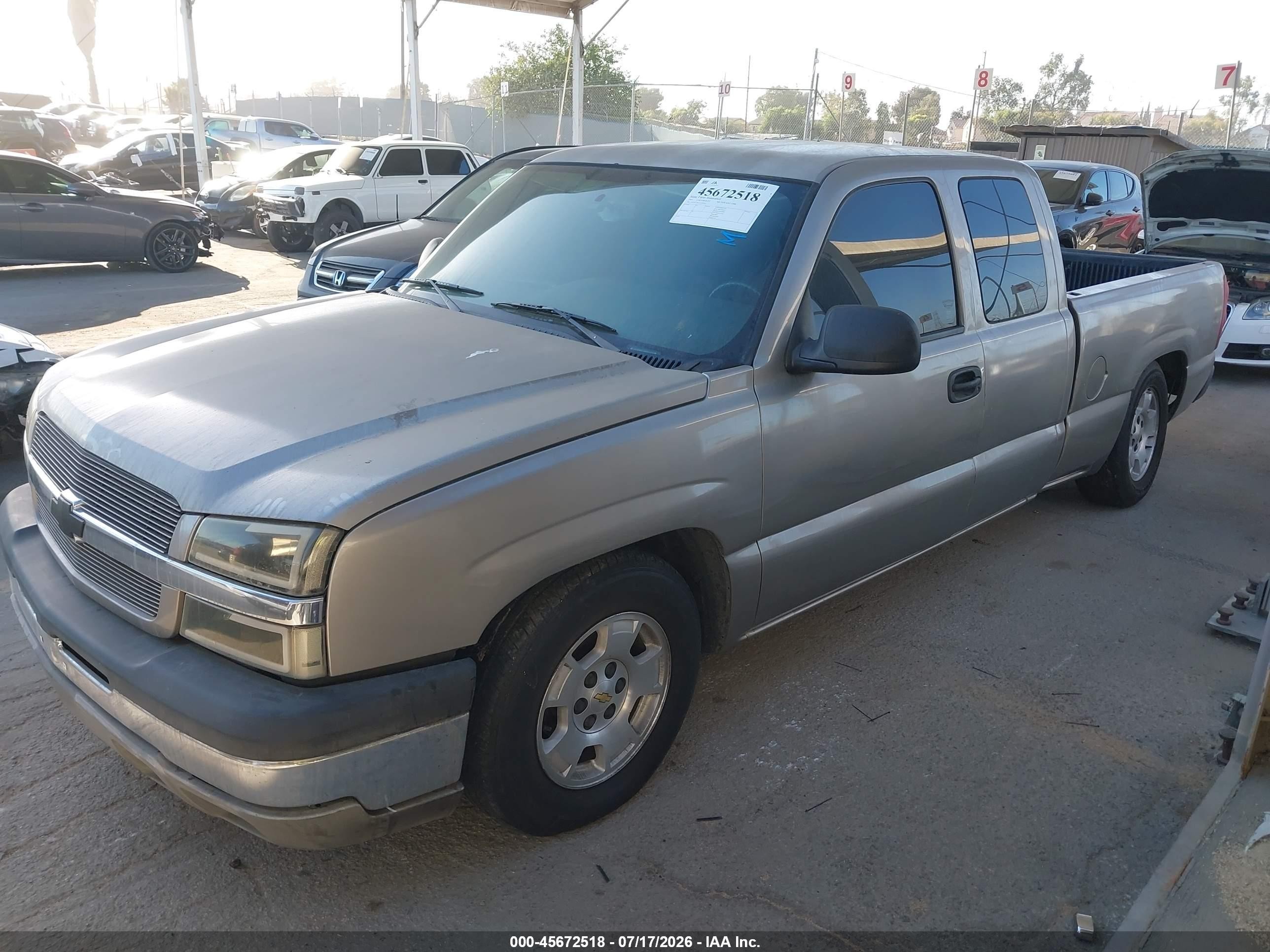 2003 Chevrolet Silverado 1500 Ls Silver vin: 2GCEC19V331295363